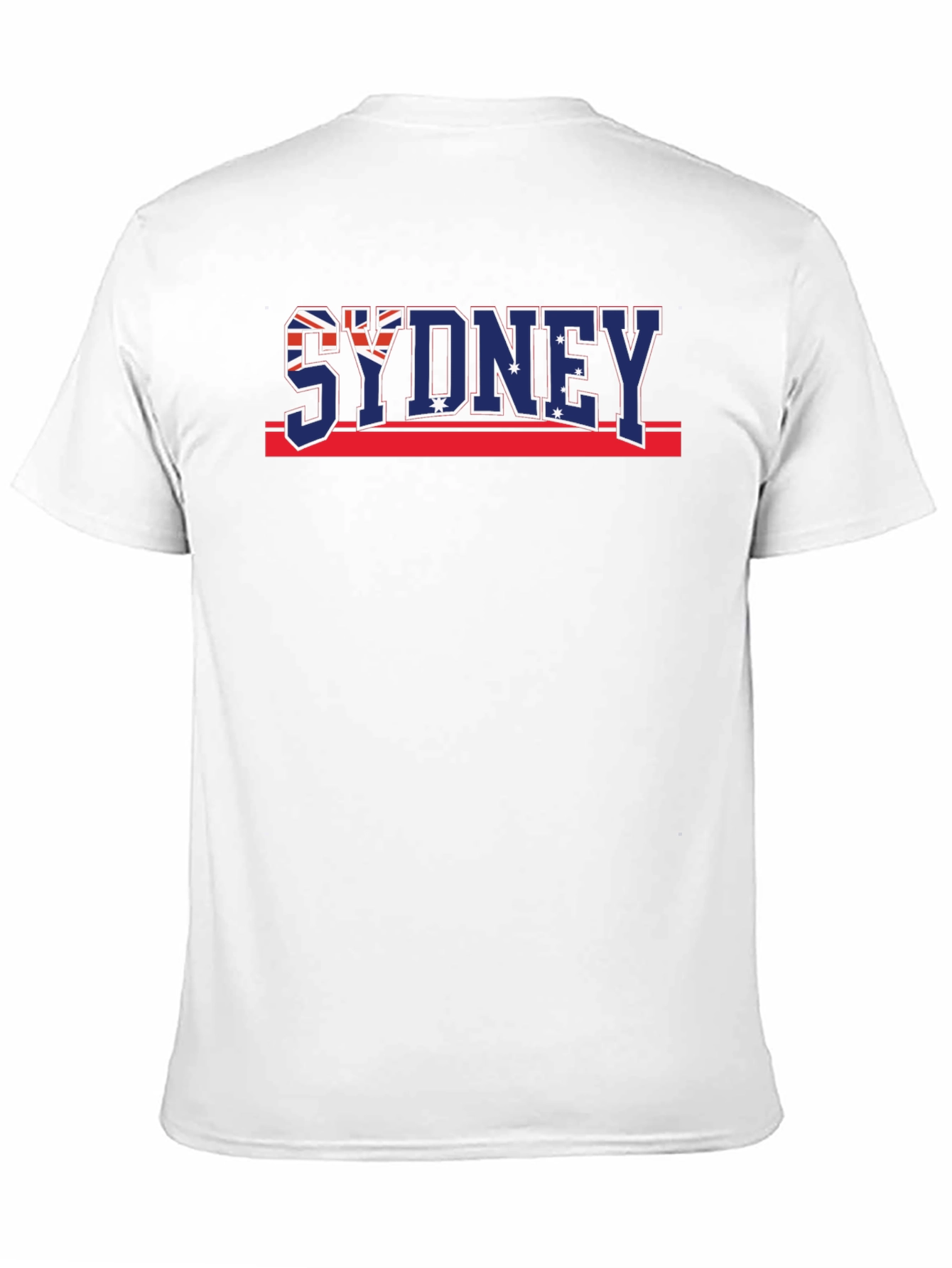 Sydney Australia Flag Graphic Black T-Shirt