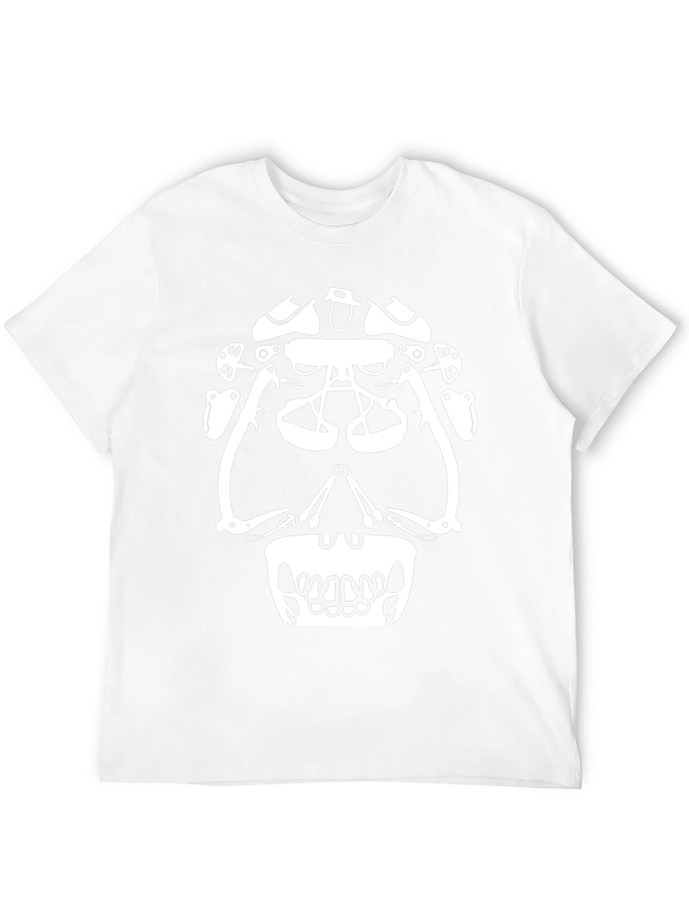 Climbing Gear Skull Graphic Tee - Black