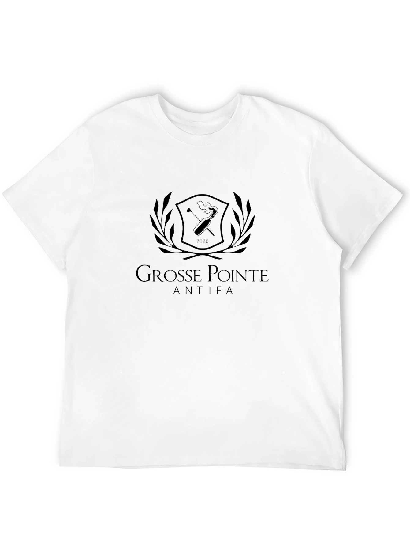Grosse Pointe Antifa Black Graphic Tee