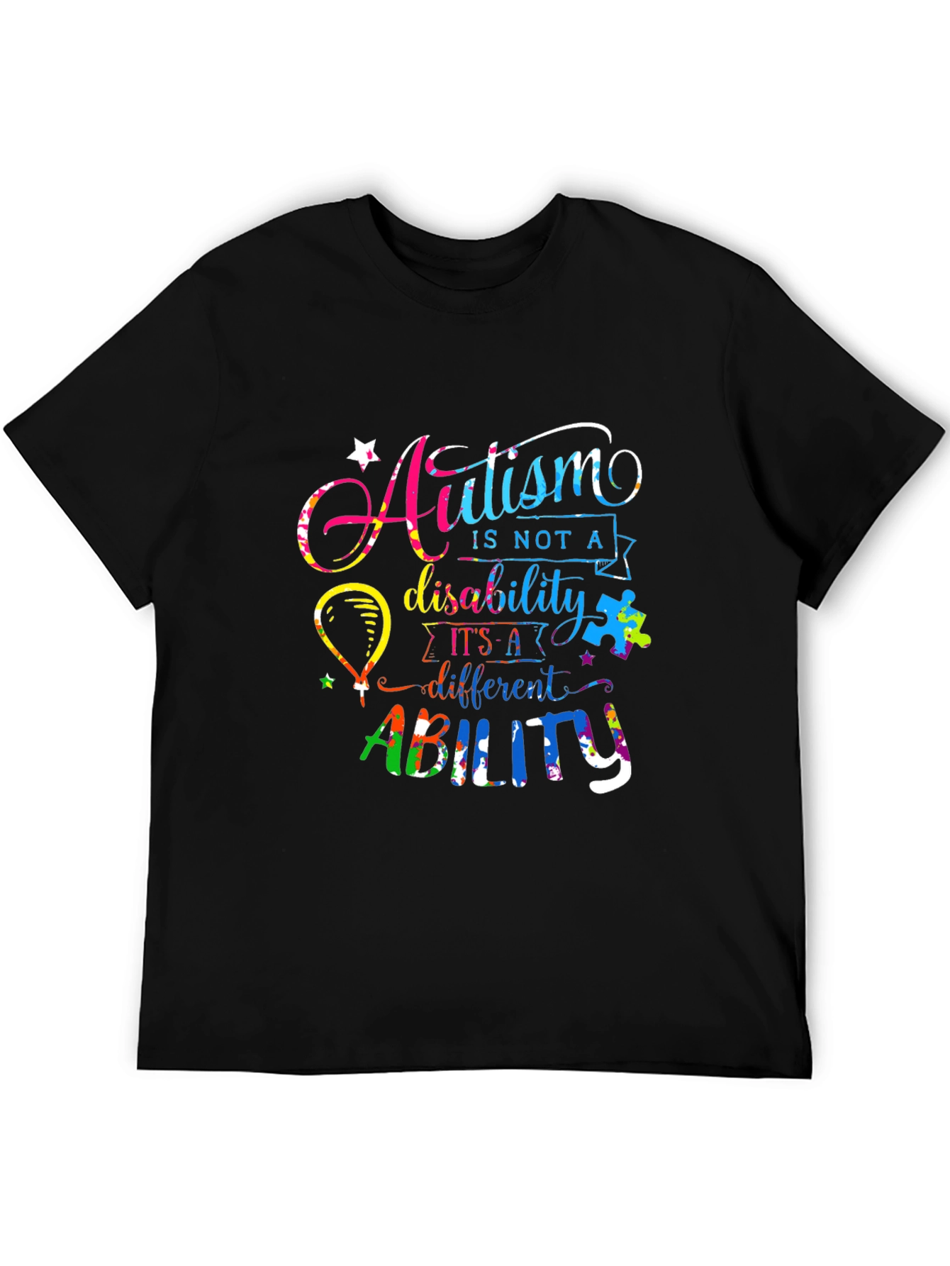 Autism Awareness T-Shirt - Ability Not Disability
