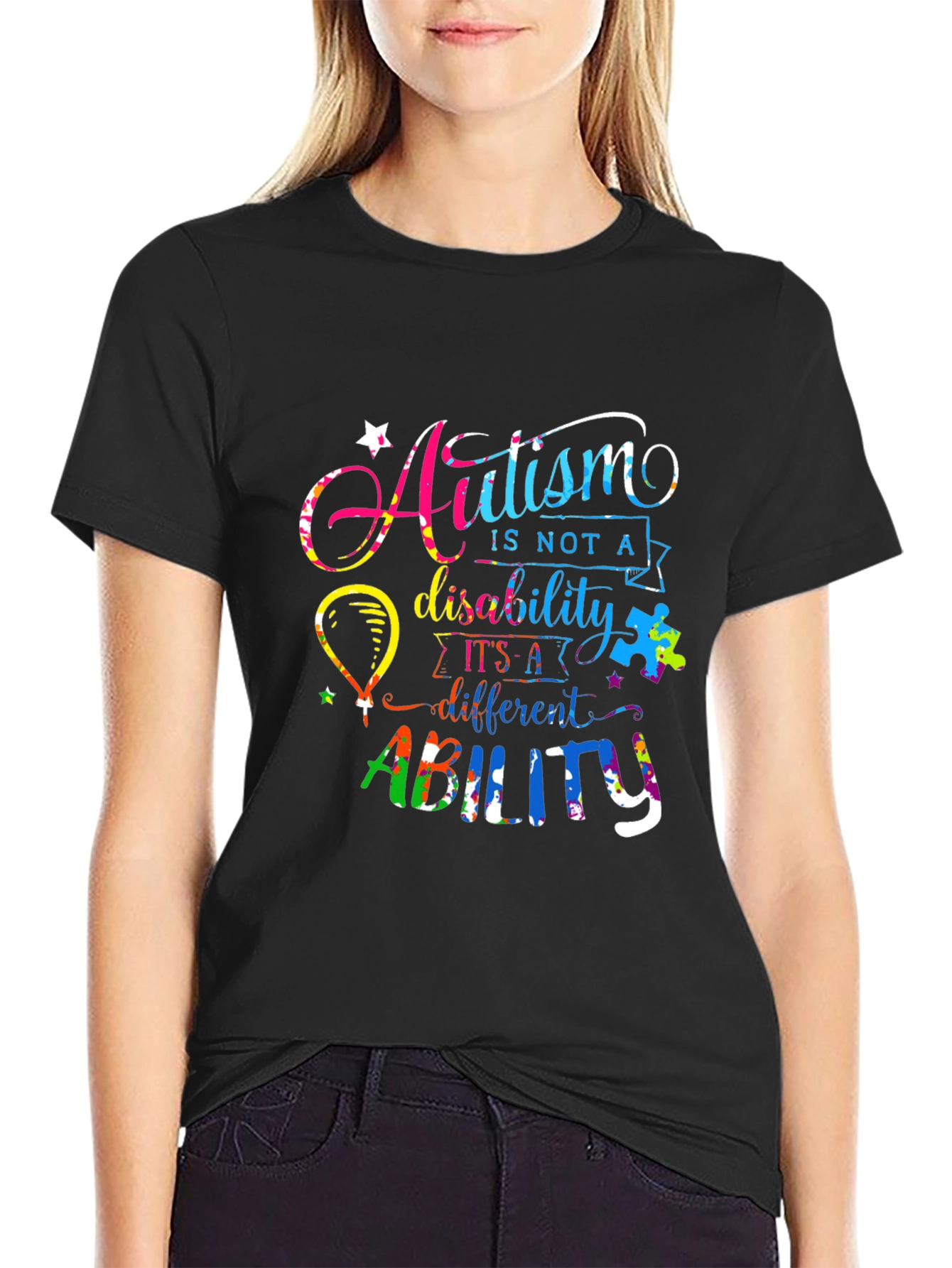 Autism Awareness T-Shirt - Ability Not Disability