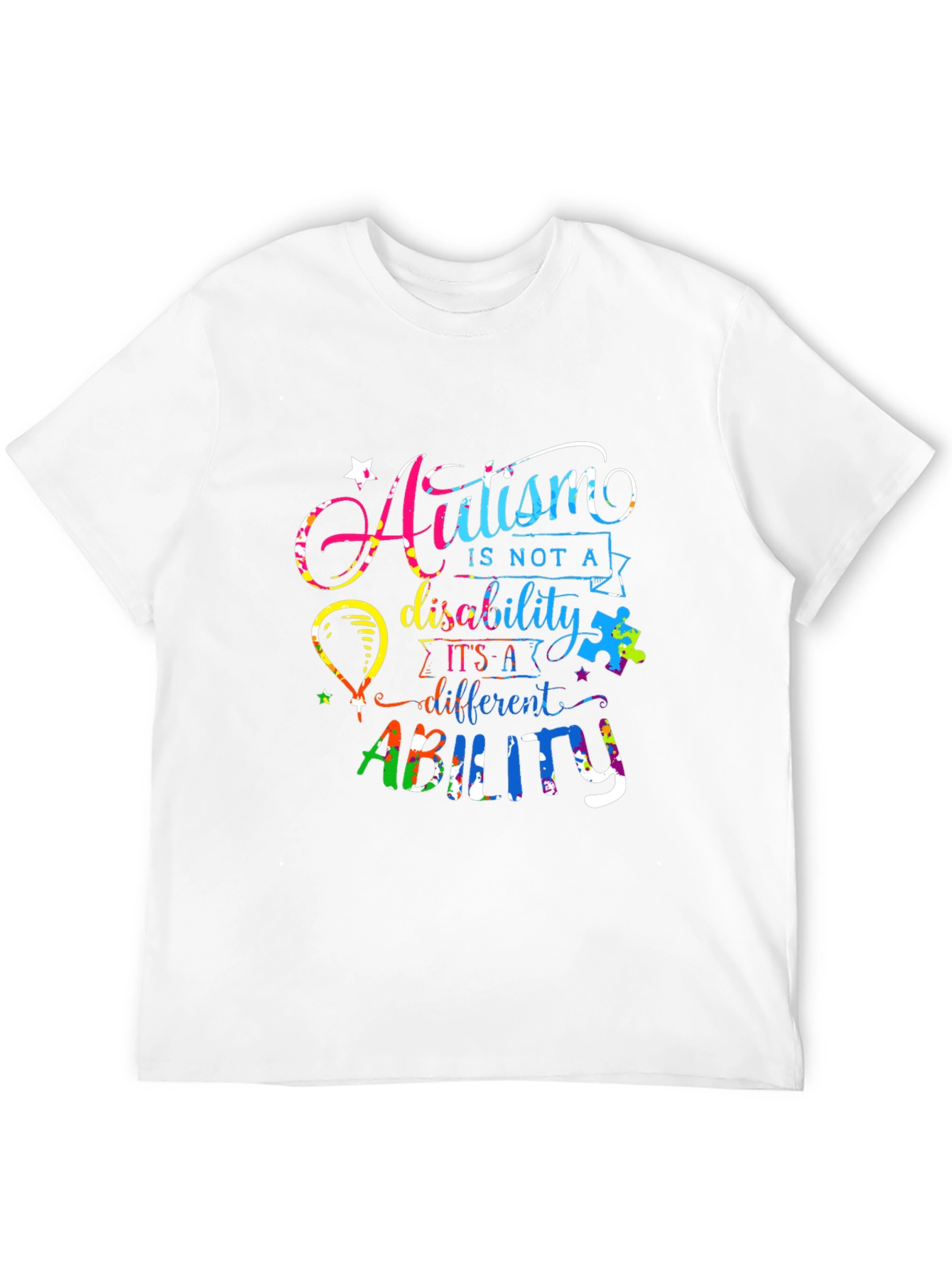 Autism Awareness T-Shirt - Ability Not Disability