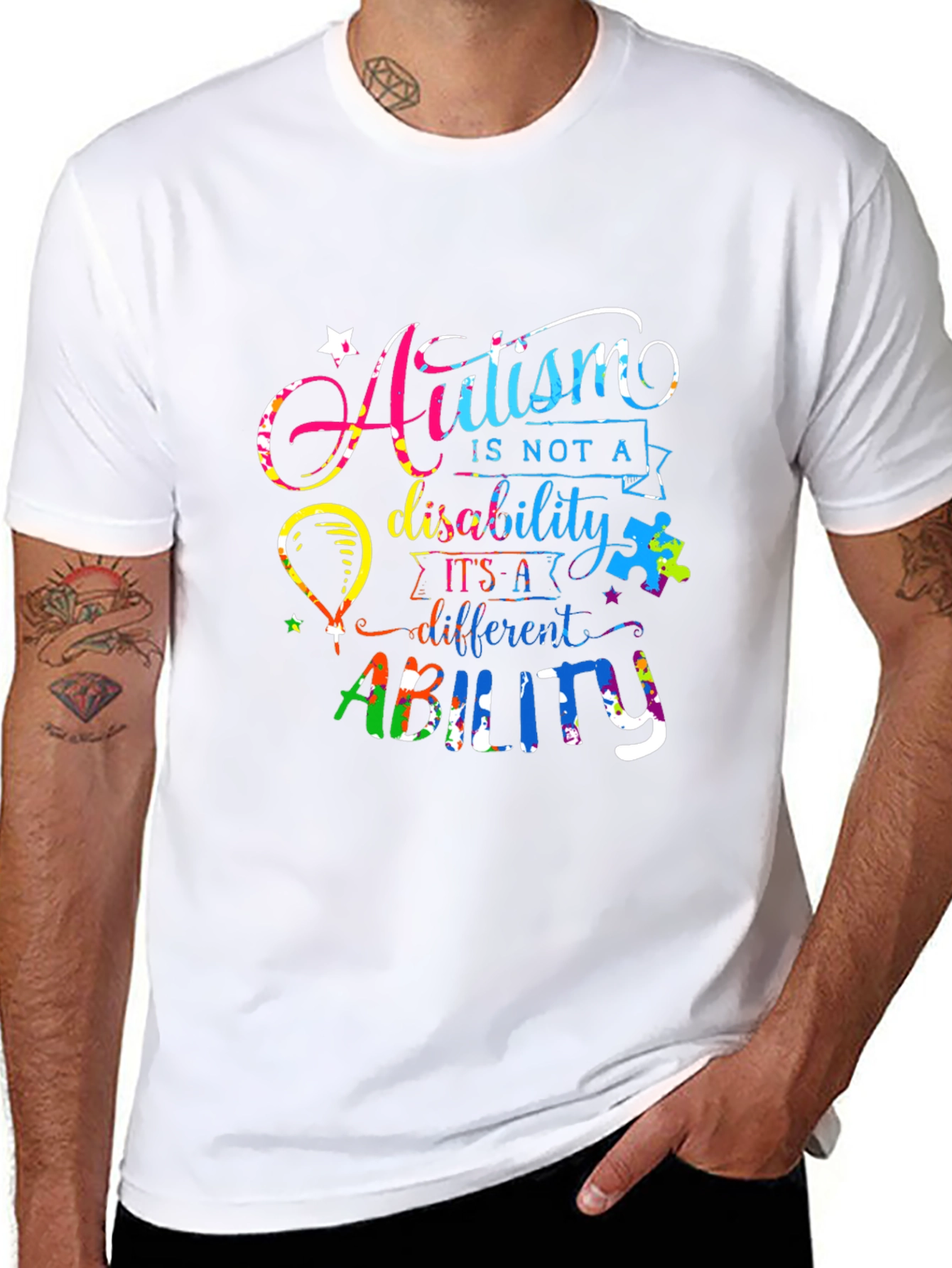 Autism Awareness T-Shirt - Ability Not Disability