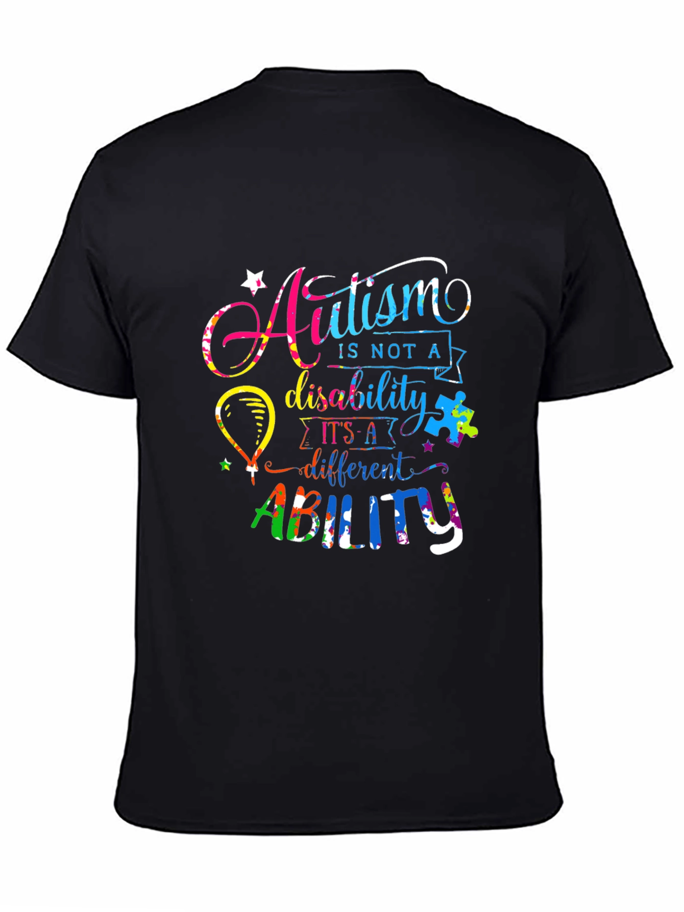 Autism Awareness T-Shirt - Ability Not Disability