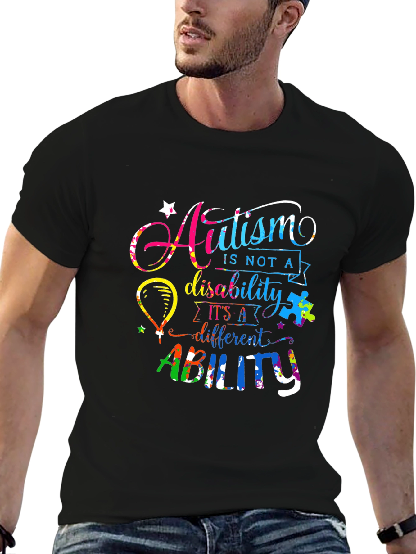 Autism Awareness T-Shirt - Ability Not Disability