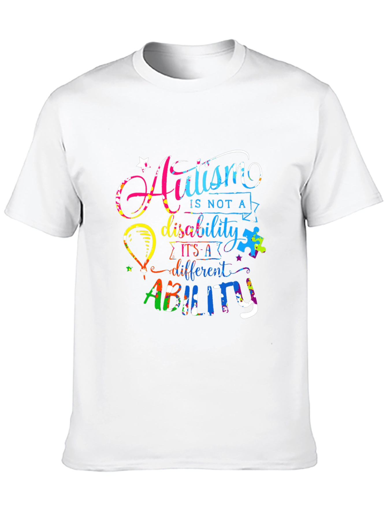 Autism Awareness T-Shirt - Ability Not Disability