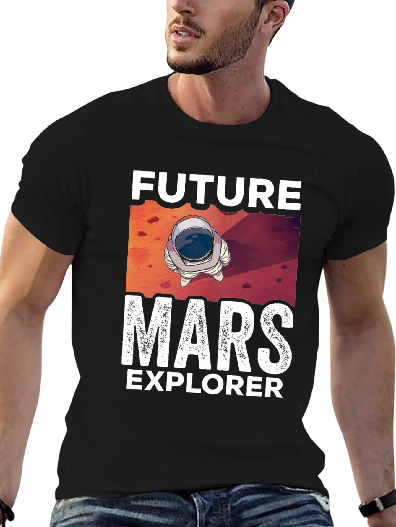 Future Mars Explorer Graphic Tee
