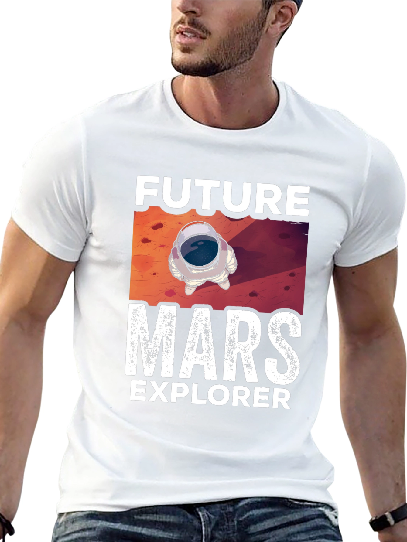 Future Mars Explorer Graphic Tee