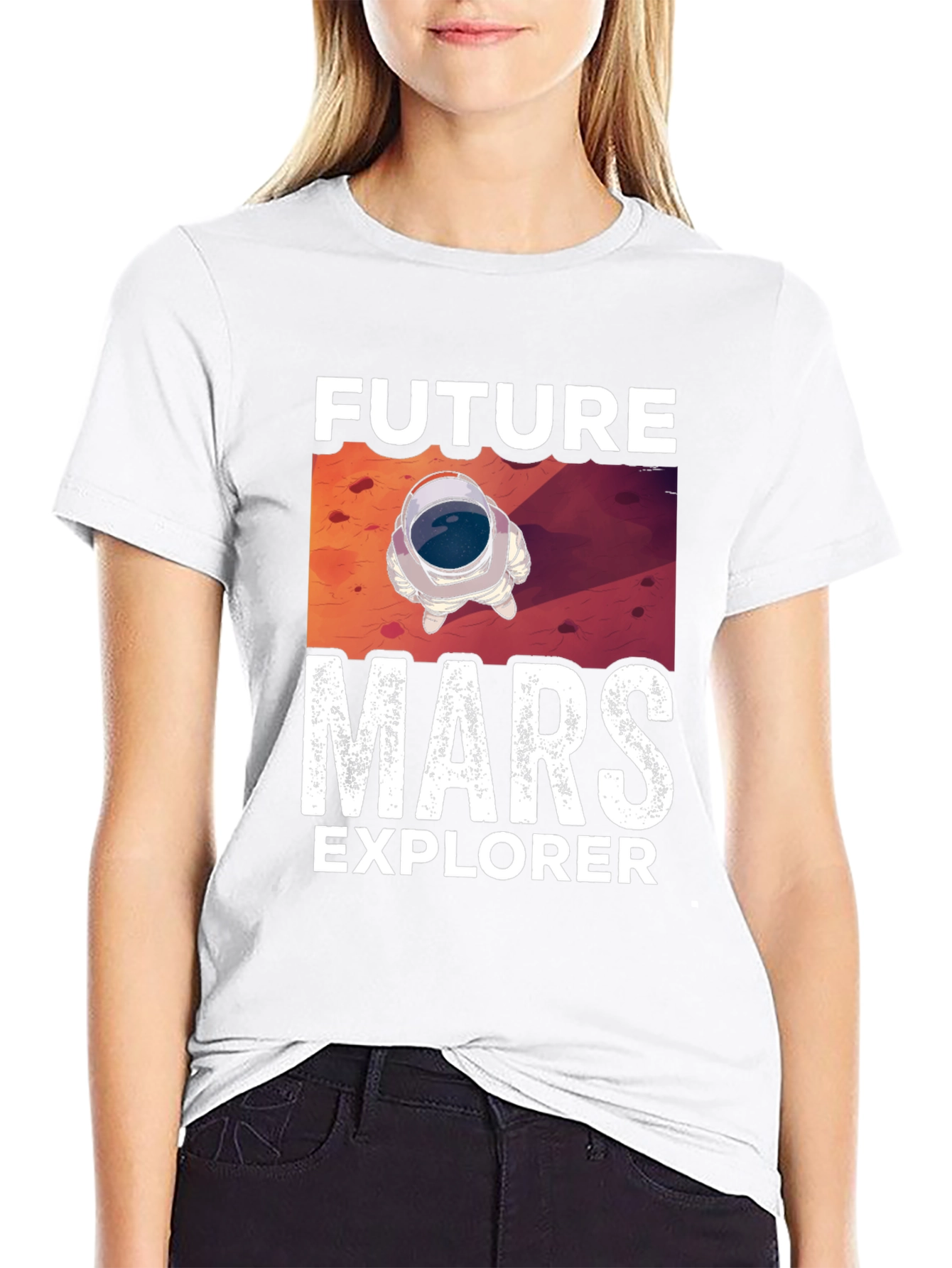 Future Mars Explorer Graphic Tee
