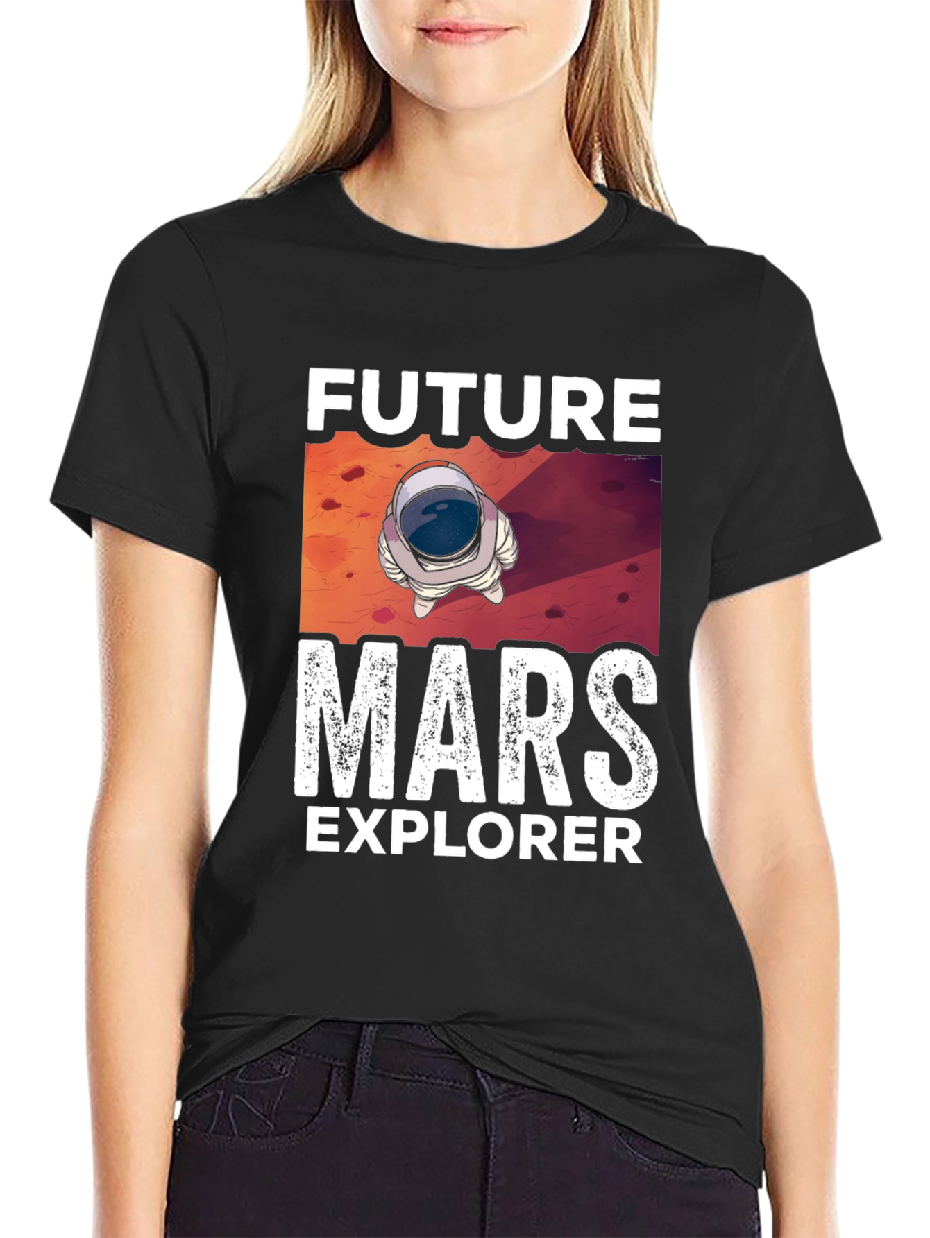Future Mars Explorer Graphic Tee