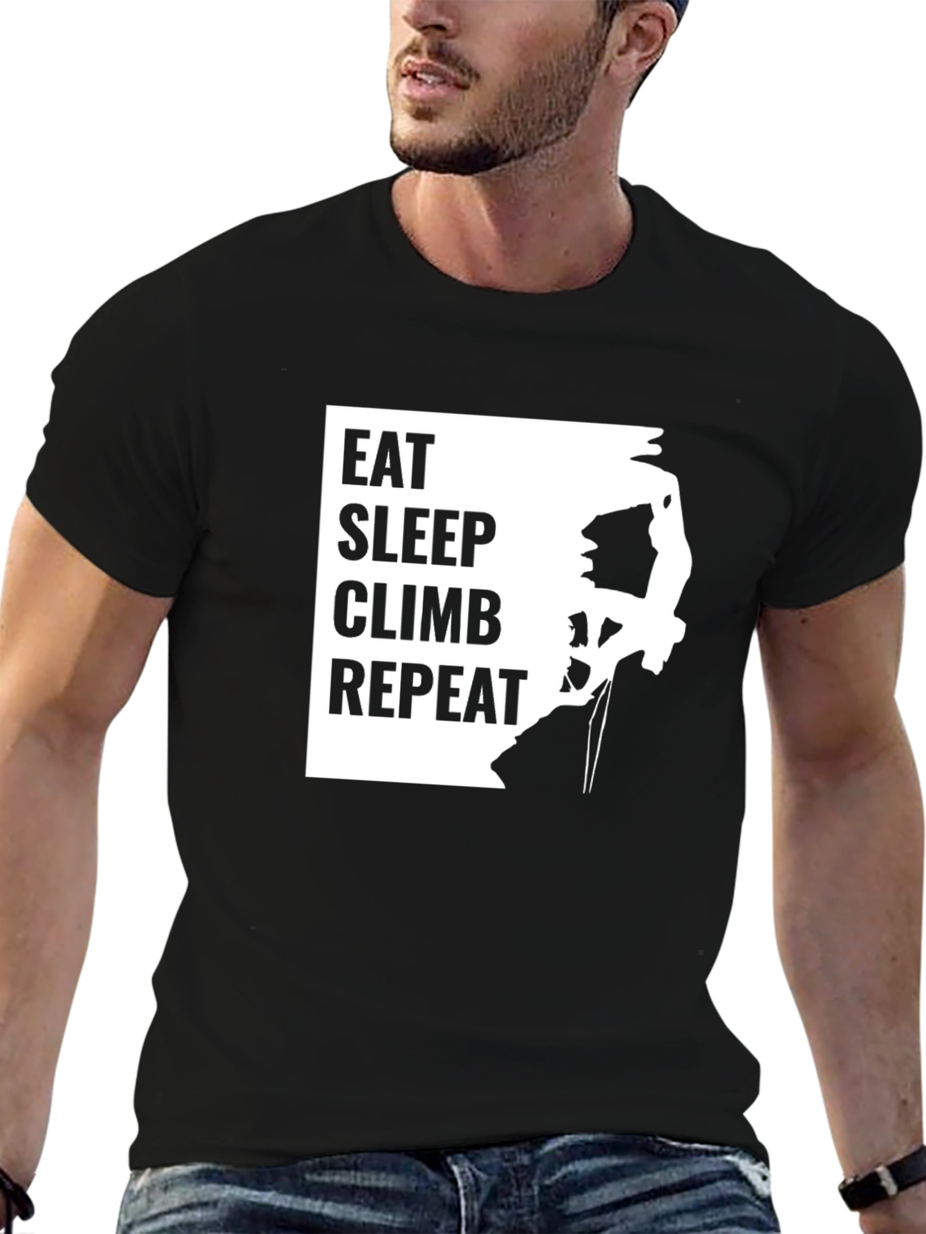 Eat Sleep Climb Repeat T-Shirt - Climbing Apparel