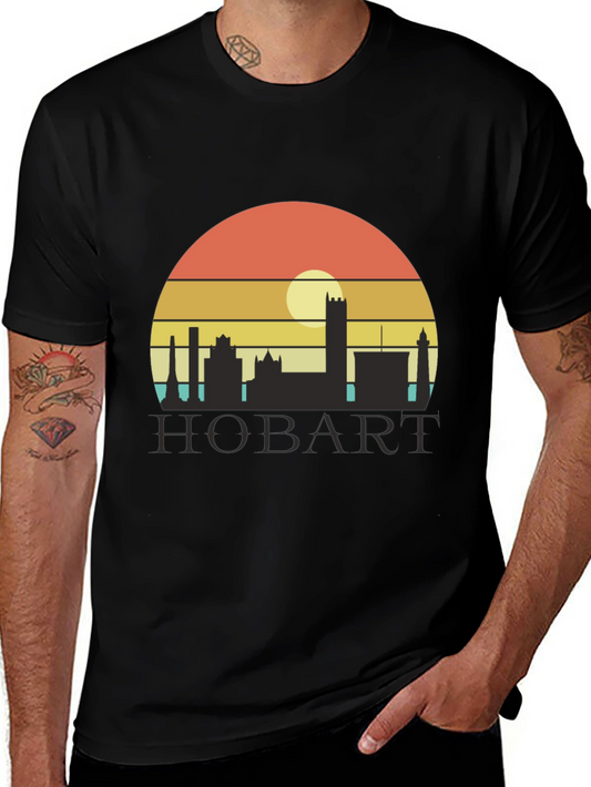 Retro Hobart Skyline T-Shirt