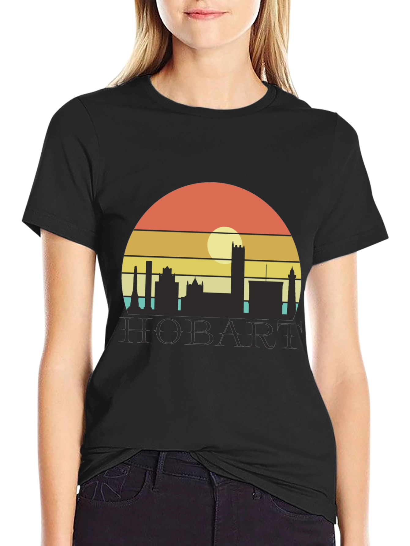 Retro Hobart Skyline T-Shirt