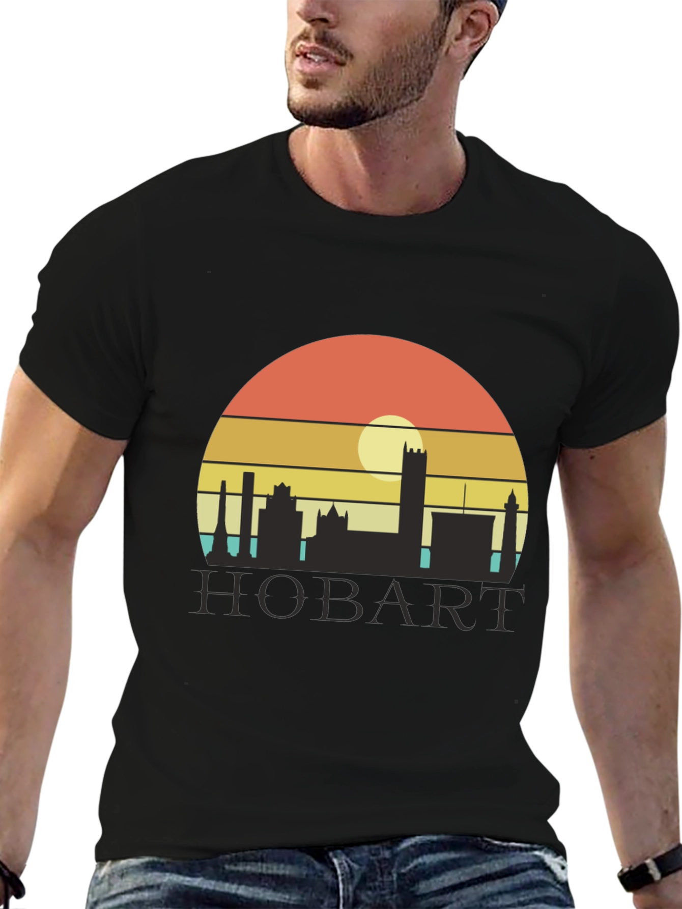 Retro Hobart Skyline T-Shirt
