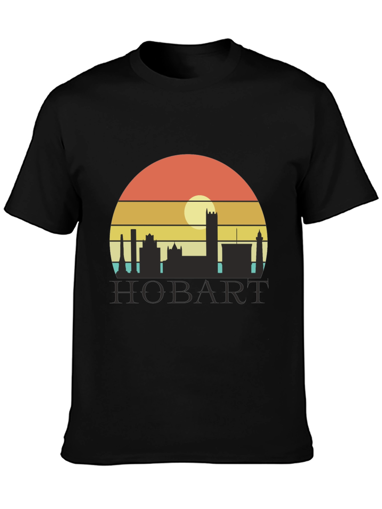 Retro Hobart Skyline T-Shirt