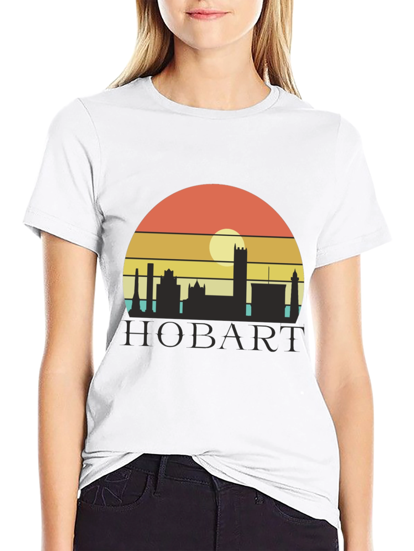 Retro Hobart Skyline T-Shirt