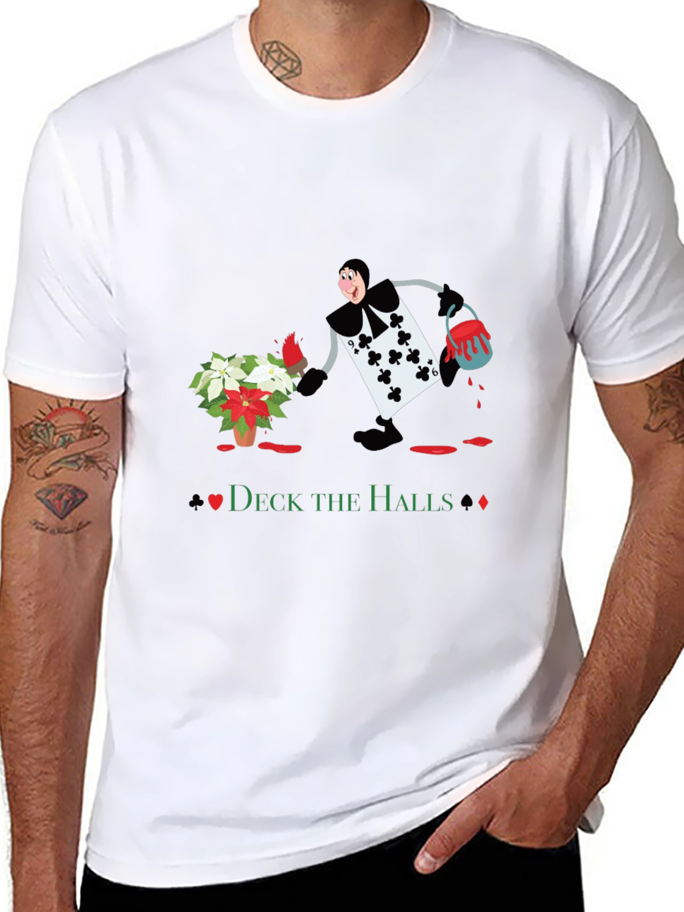 Deck the Halls Card Man T-Shirt