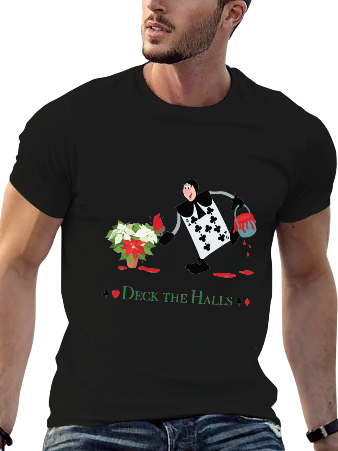 Deck the Halls Card Man T-Shirt