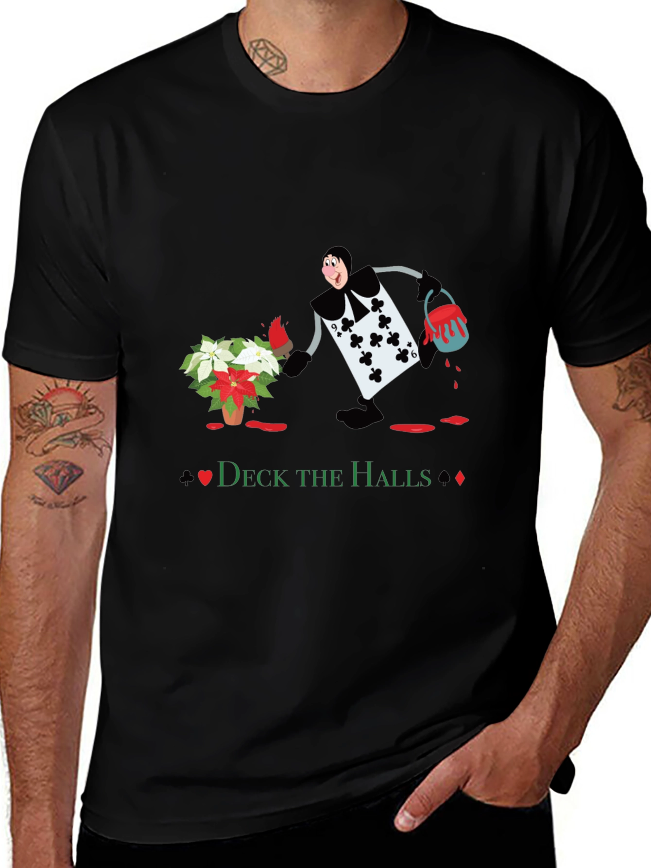 Deck the Halls Card Man T-Shirt