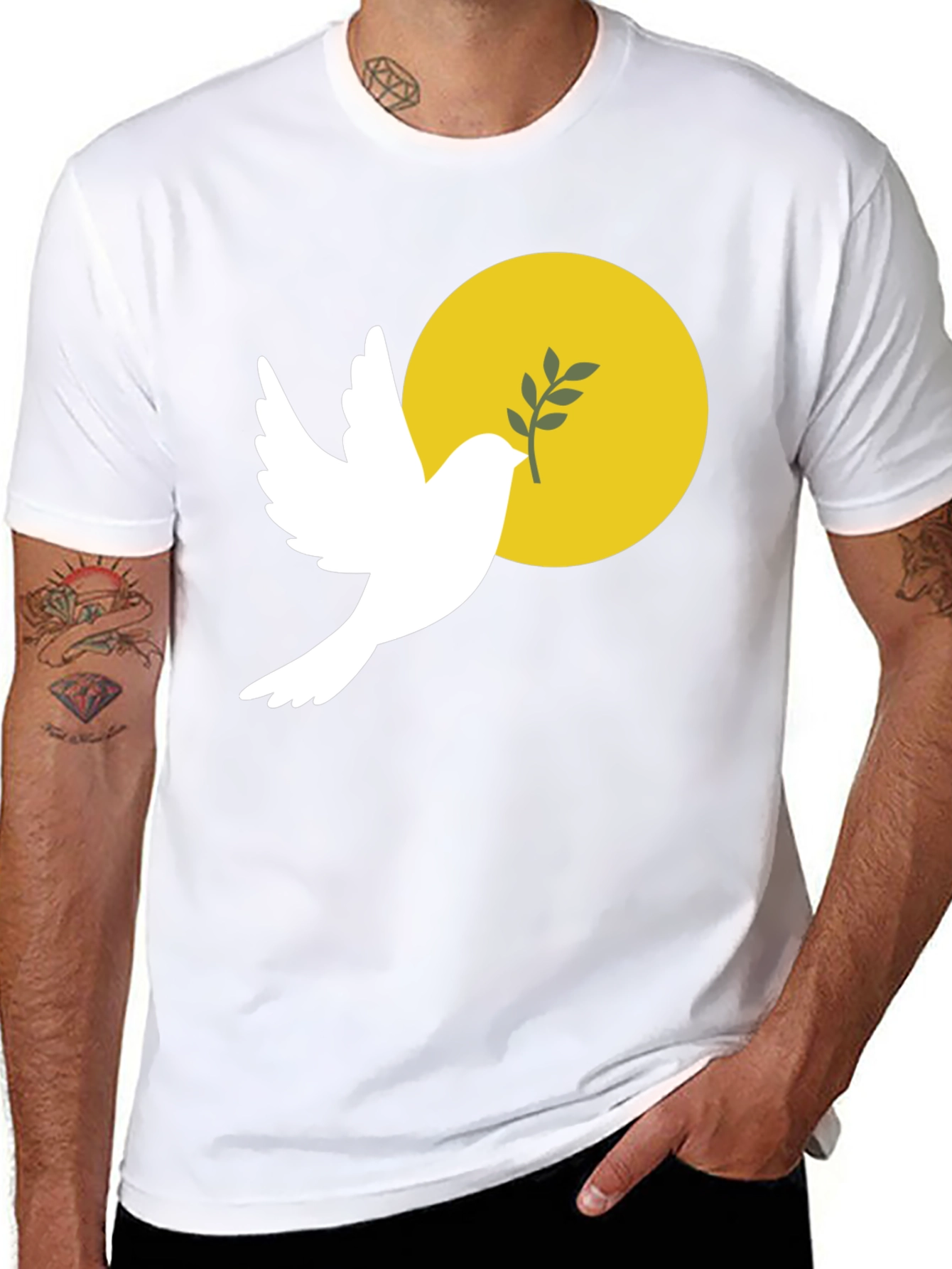 Peace Dove T-Shirt - Symbolic Graphic Tee