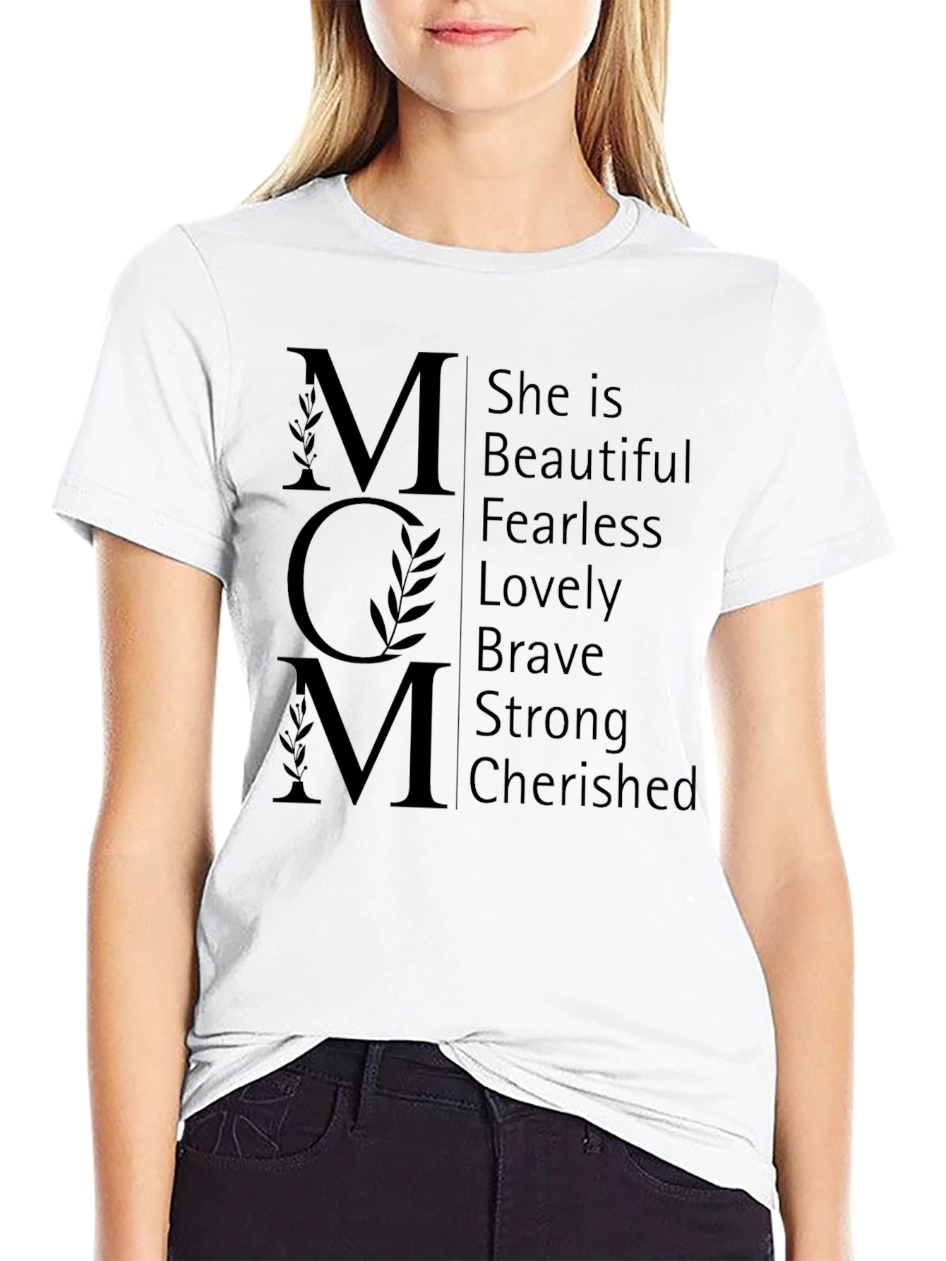 Mom Definition T-Shirt - Beautiful Fearless Strong Tee