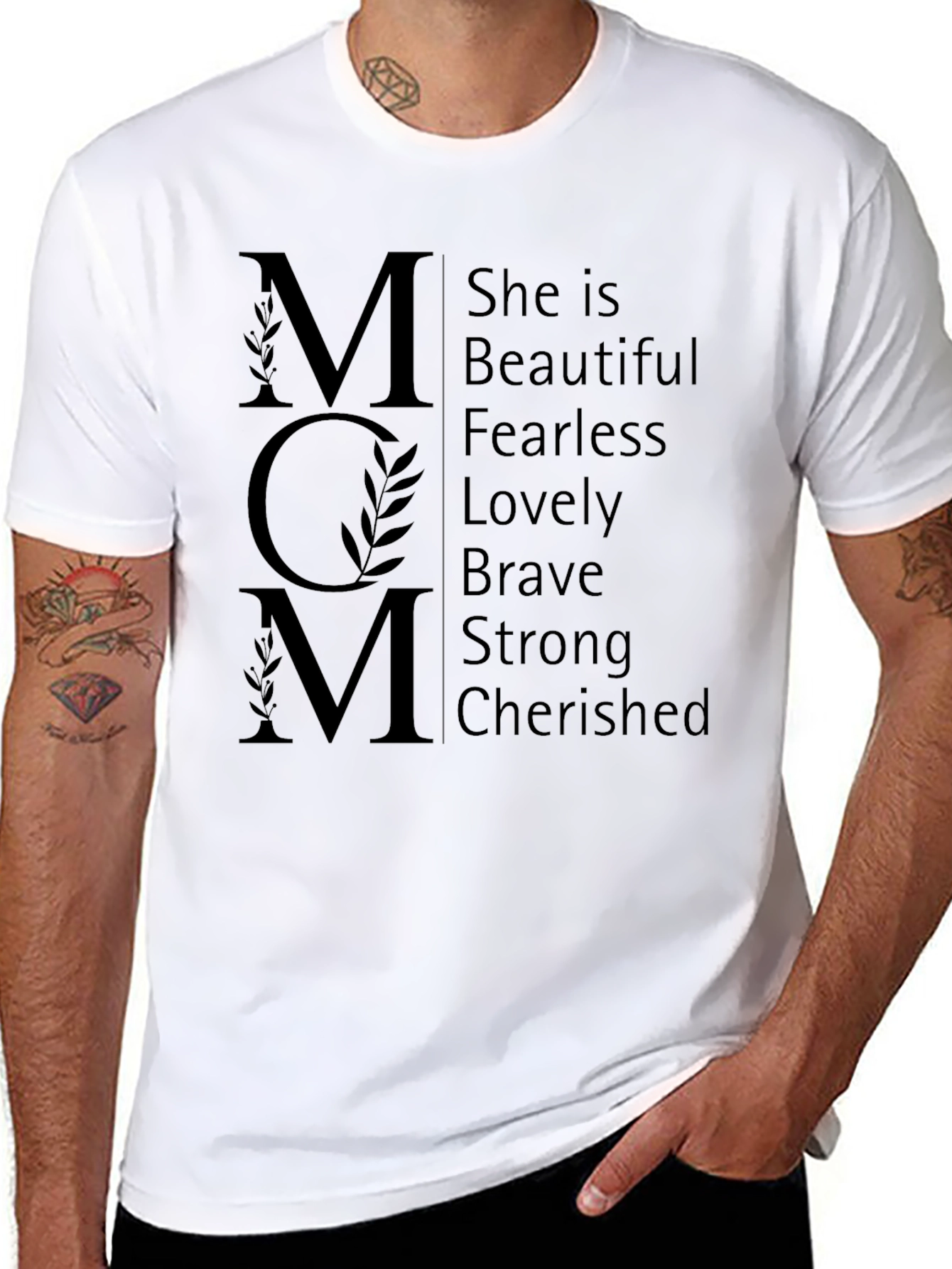 Mom Definition T-Shirt - Beautiful Fearless Strong Tee