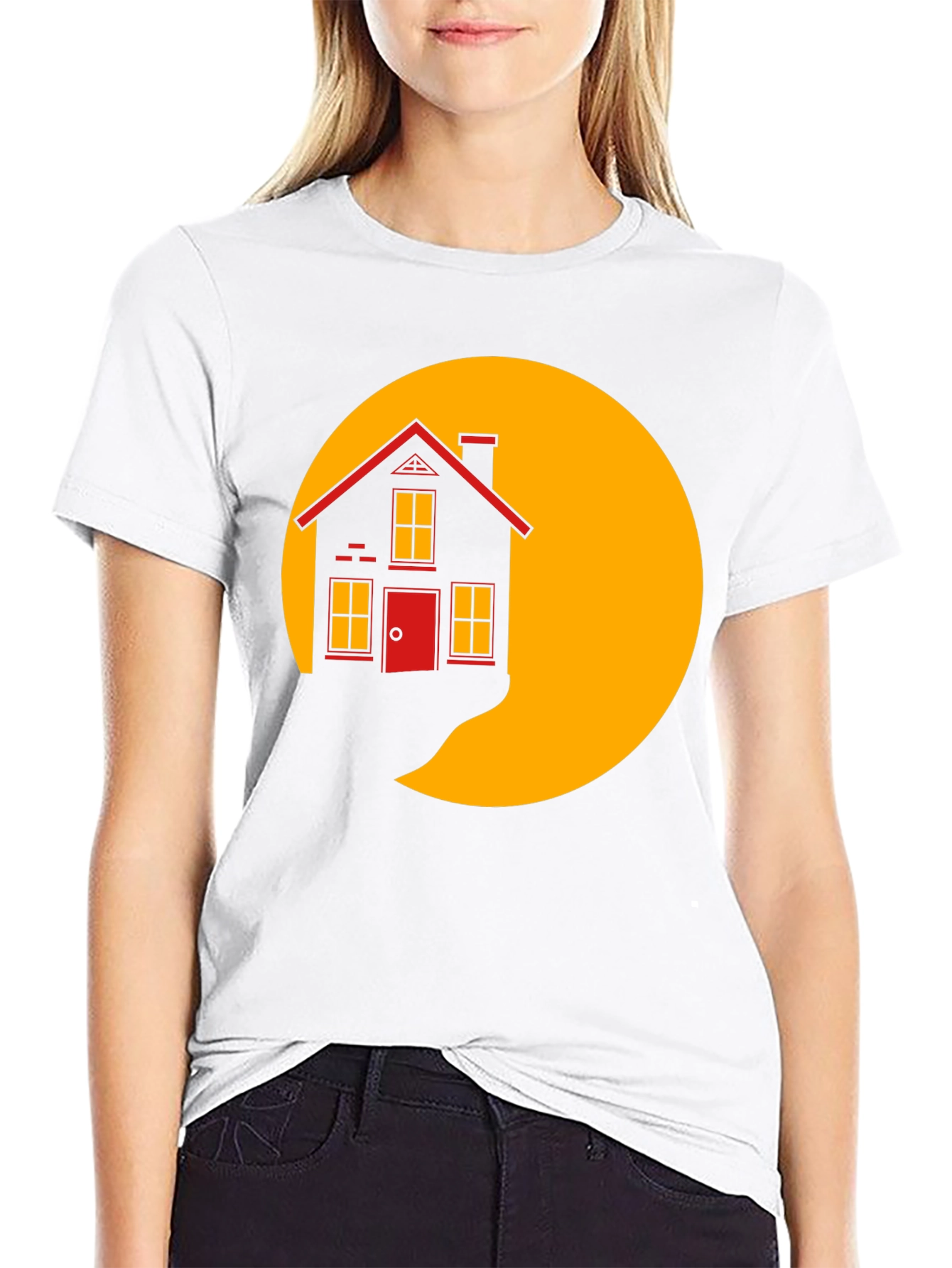 House on the Moon Black T-Shirt