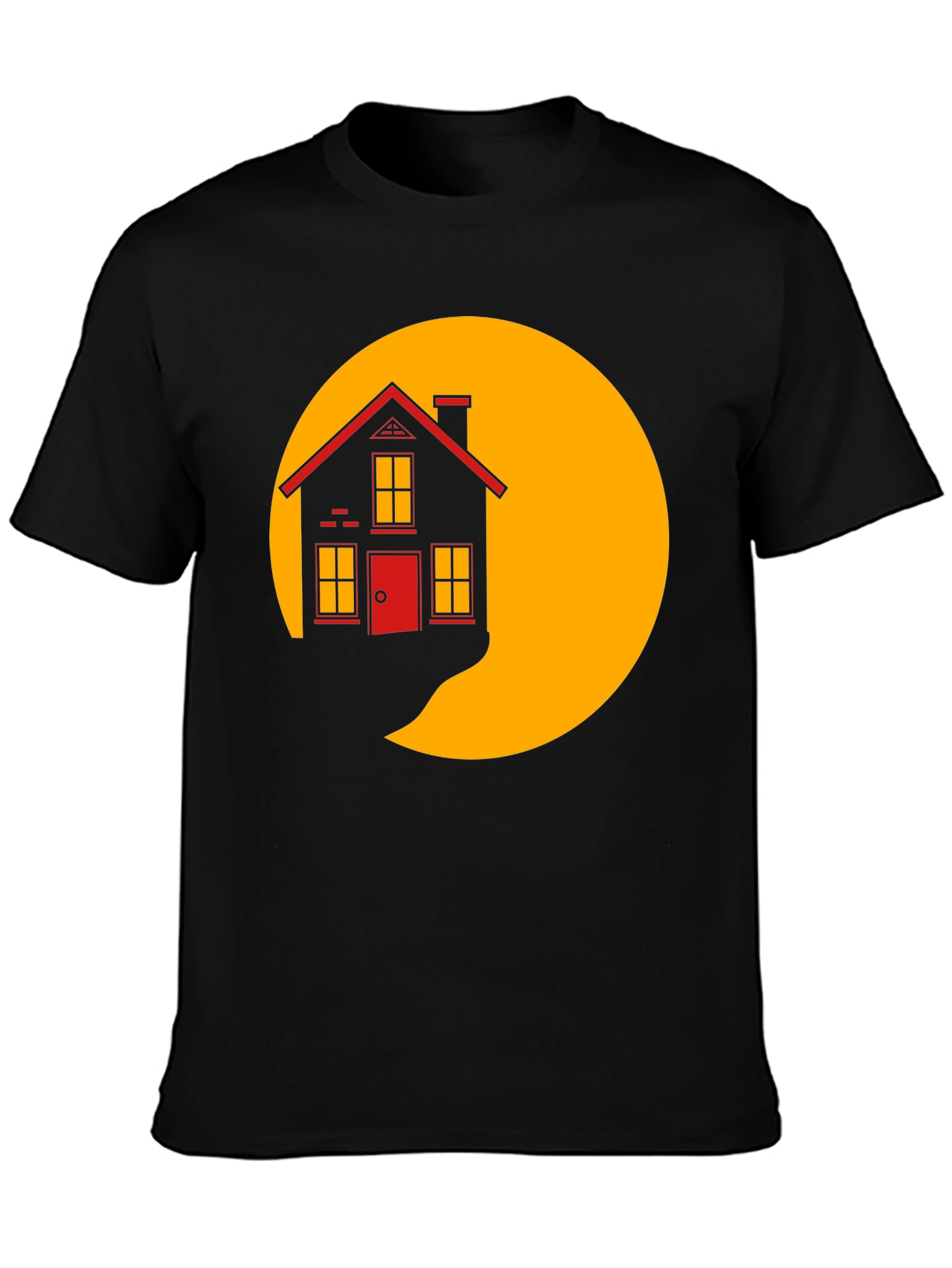 House on the Moon Black T-Shirt