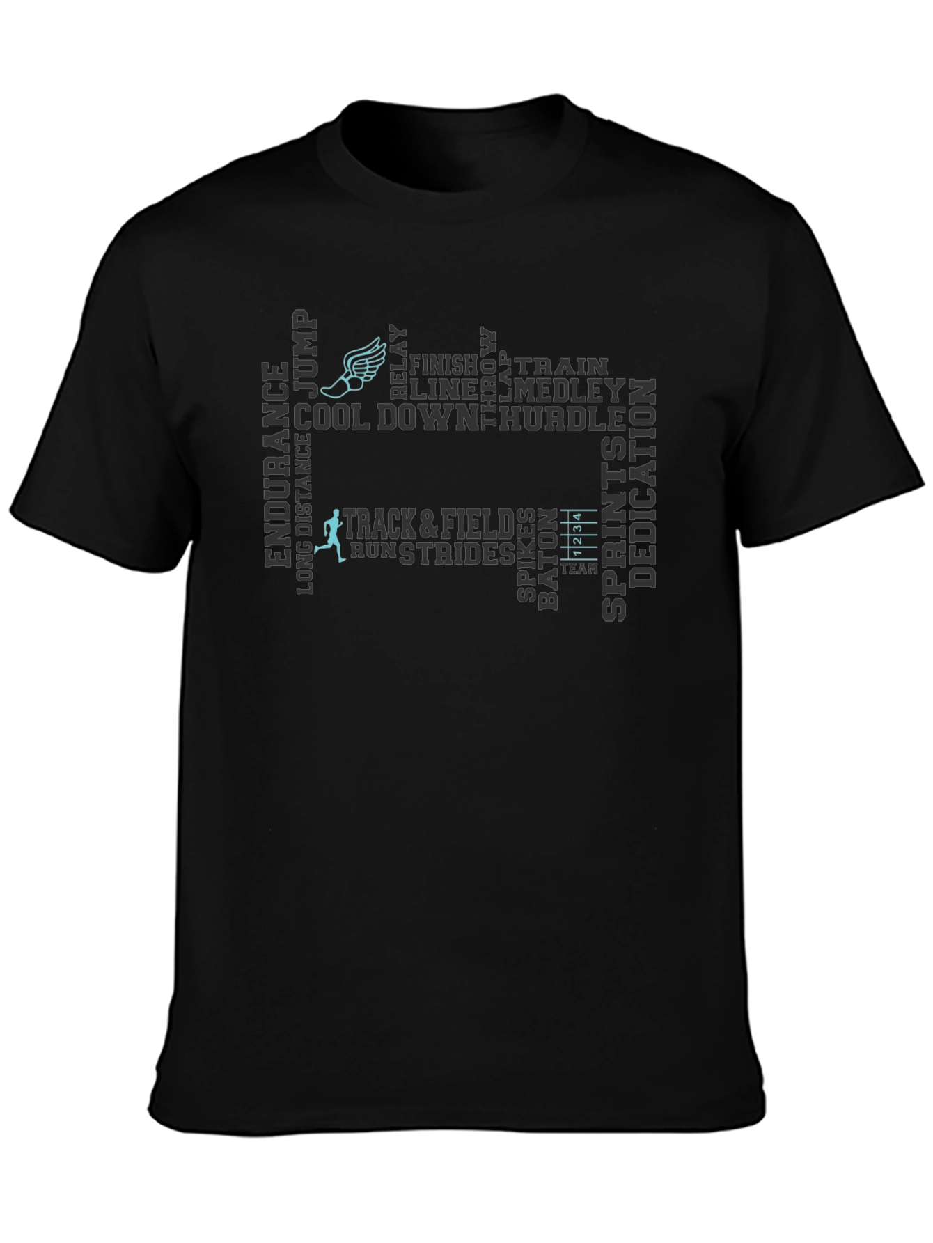 Track & Field Word Art T-Shirt