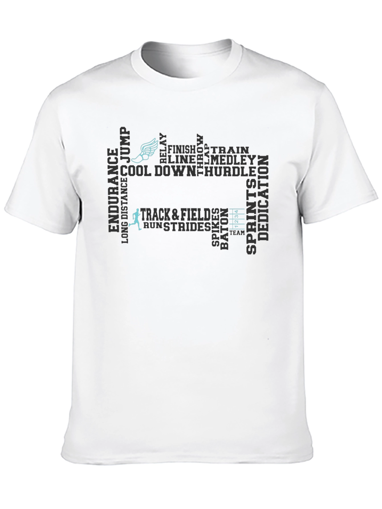 Track & Field Word Art T-Shirt
