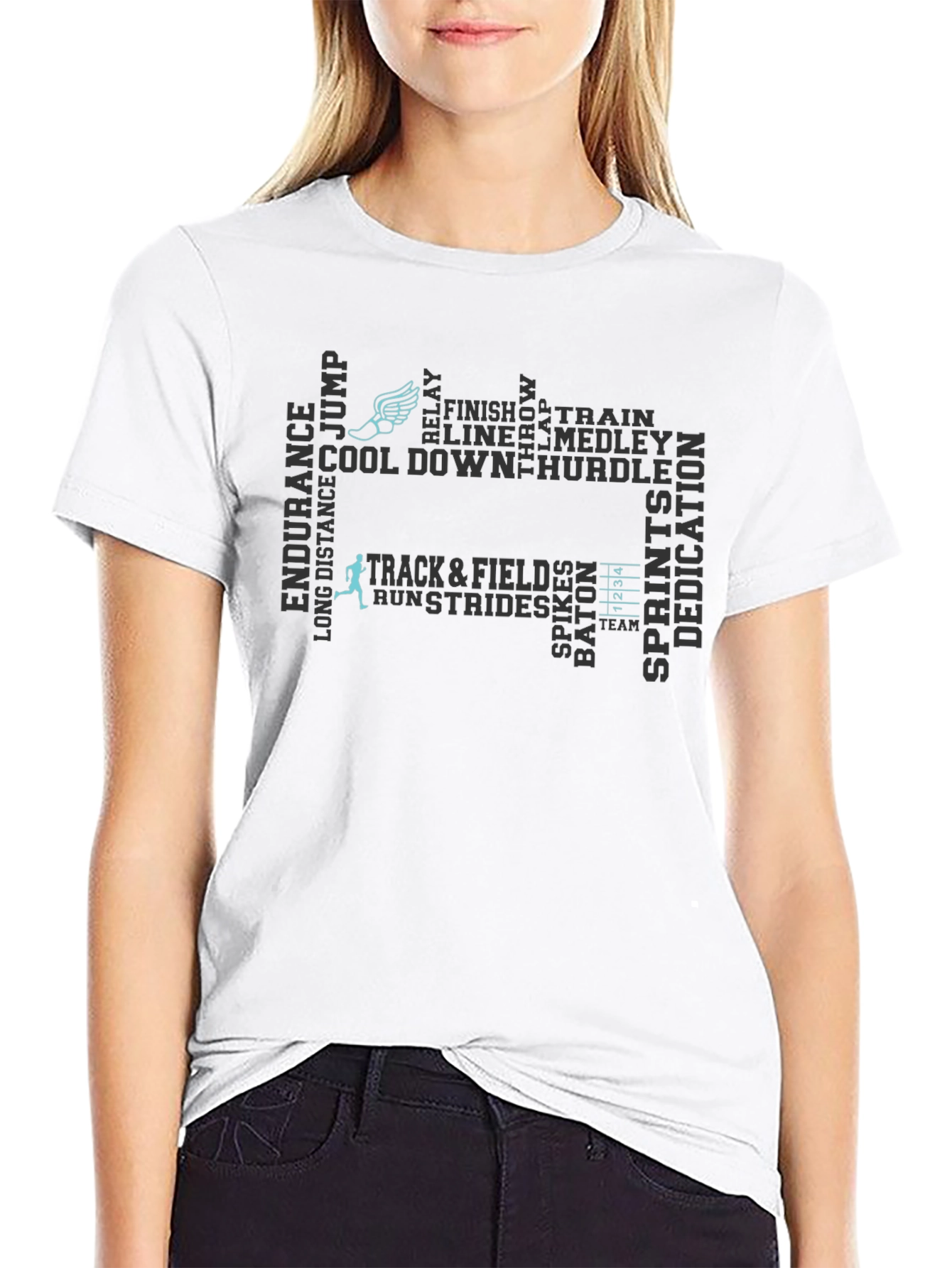 Track & Field Word Art T-Shirt