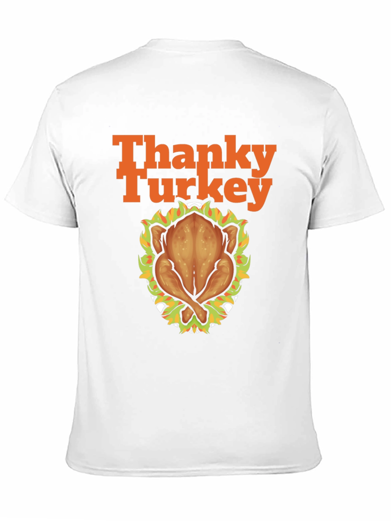 Thanky Turkey Thanksgiving T-Shirt - Roasted Turkey Graphic Tee