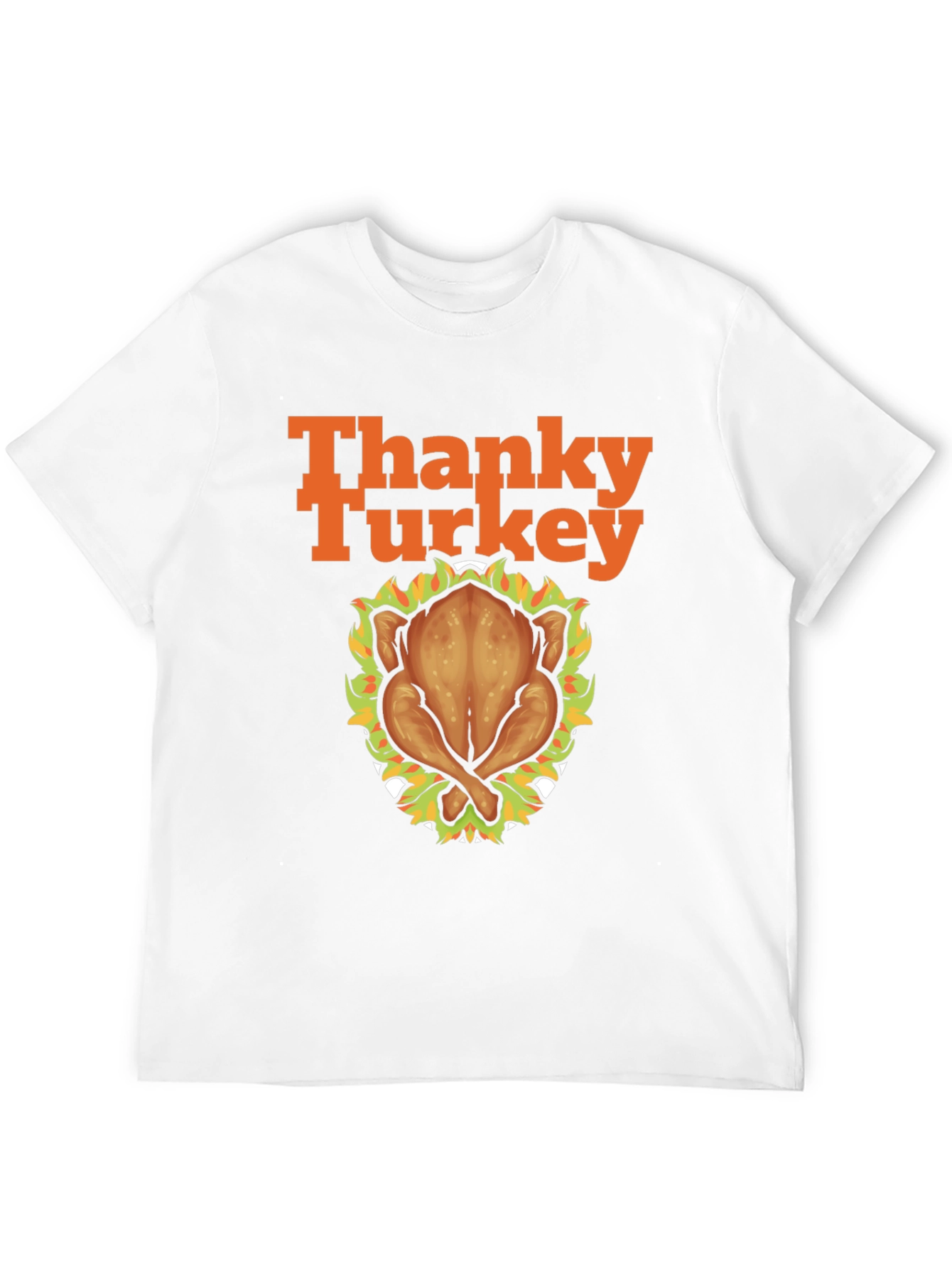 Thanky Turkey Thanksgiving T-Shirt - Roasted Turkey Graphic Tee