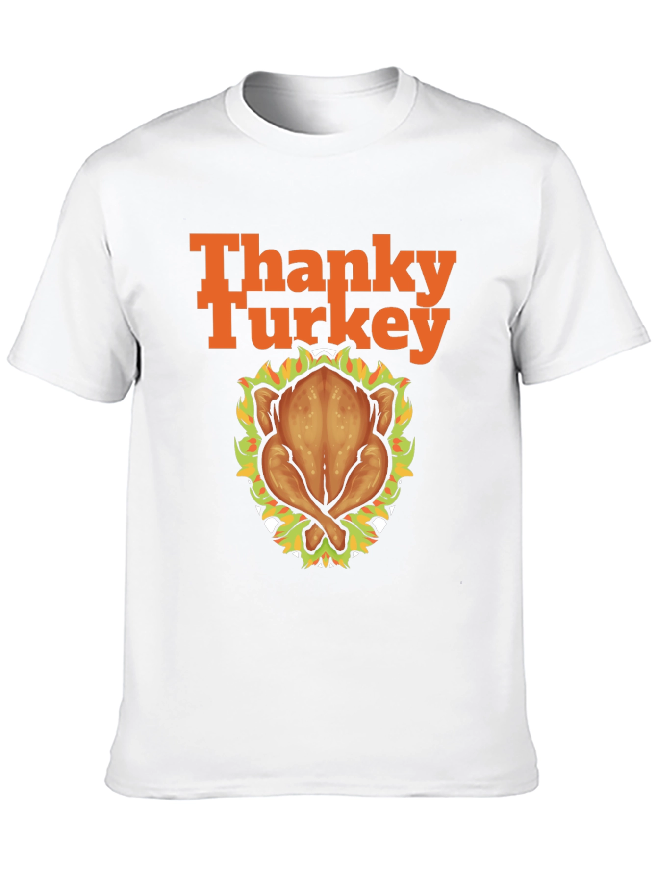 Thanky Turkey Thanksgiving T-Shirt - Roasted Turkey Graphic Tee