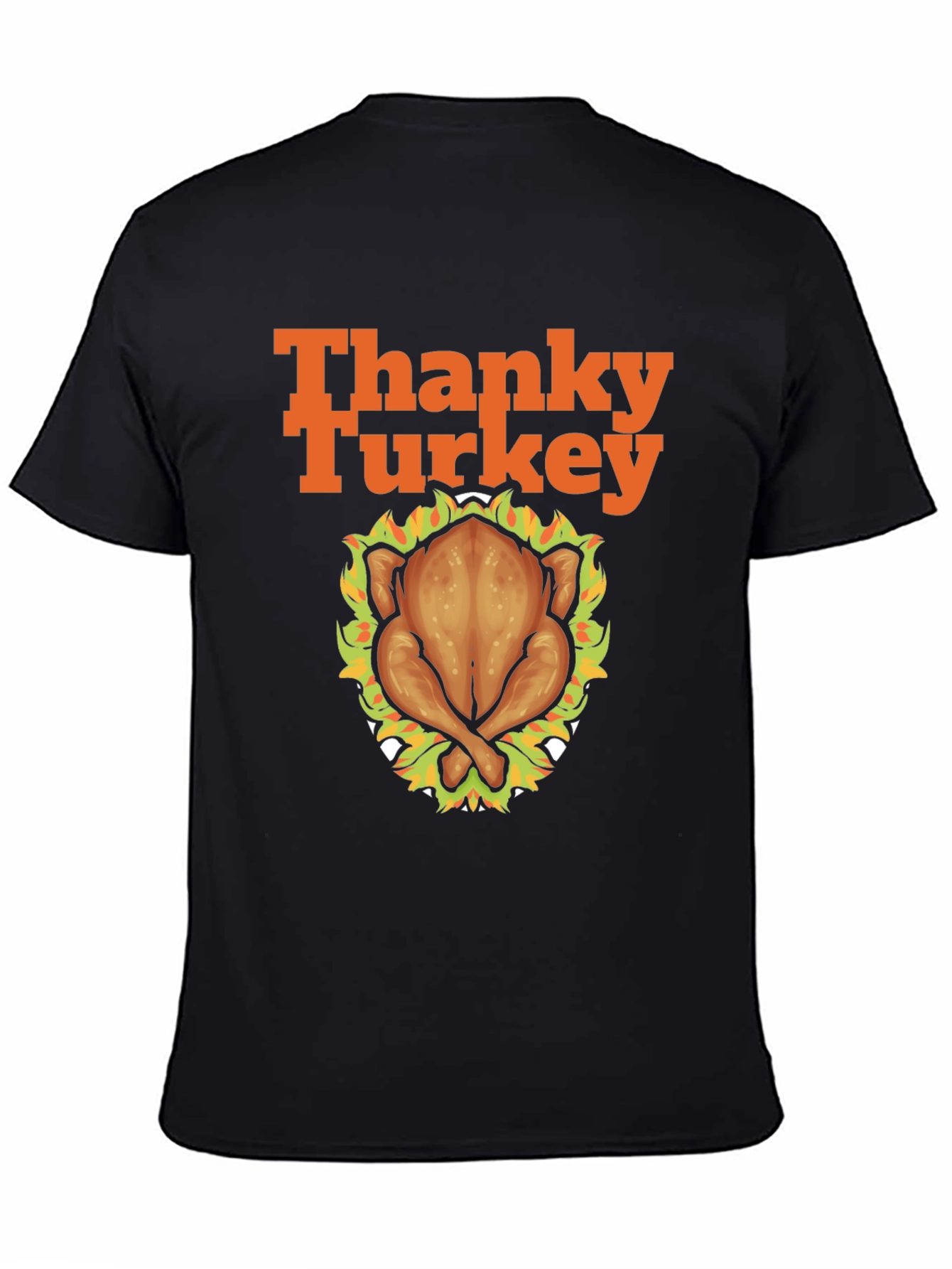 Thanky Turkey Thanksgiving T-Shirt - Roasted Turkey Graphic Tee