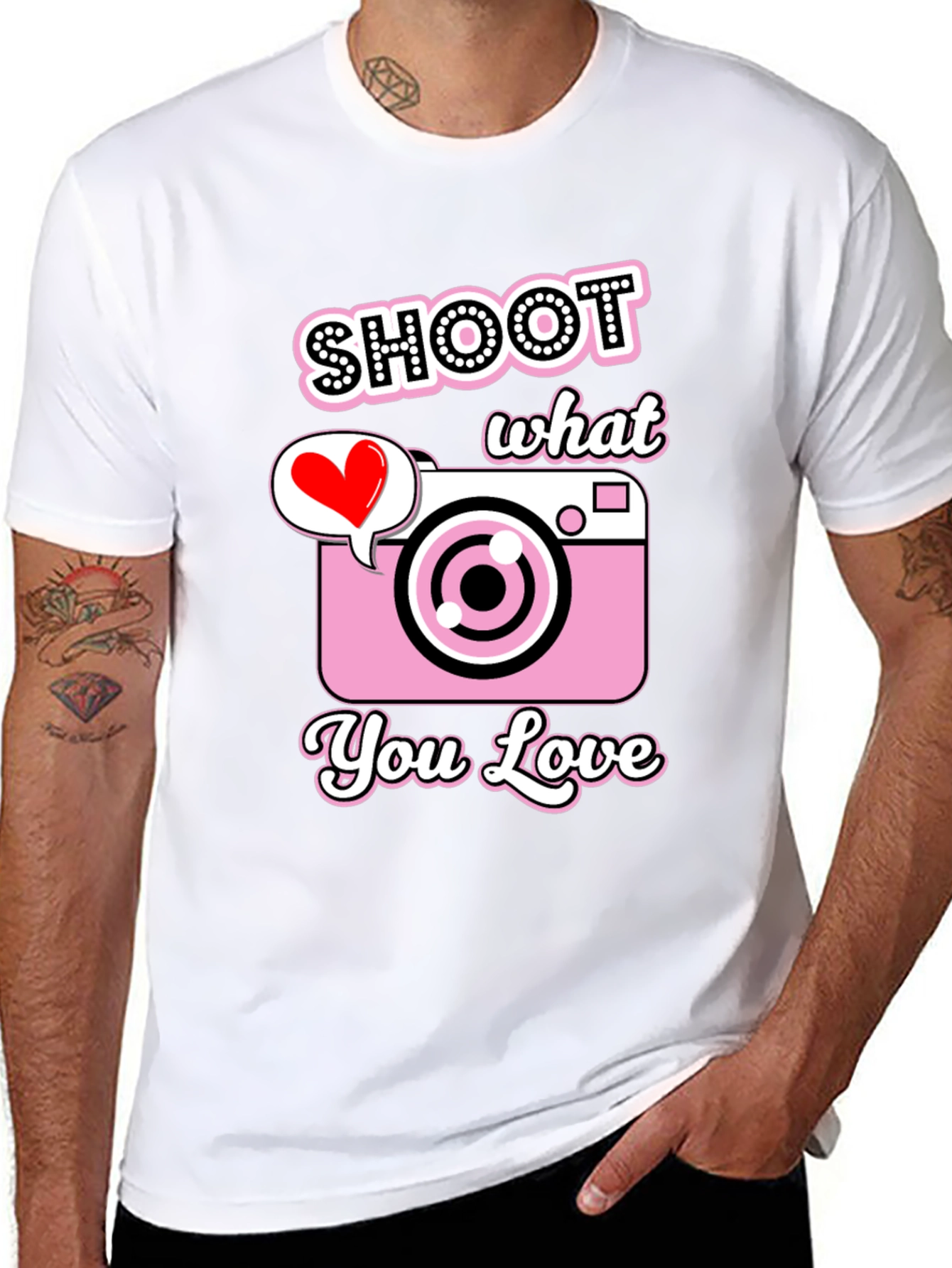 Shoot What You Love Camera Graphic Tee