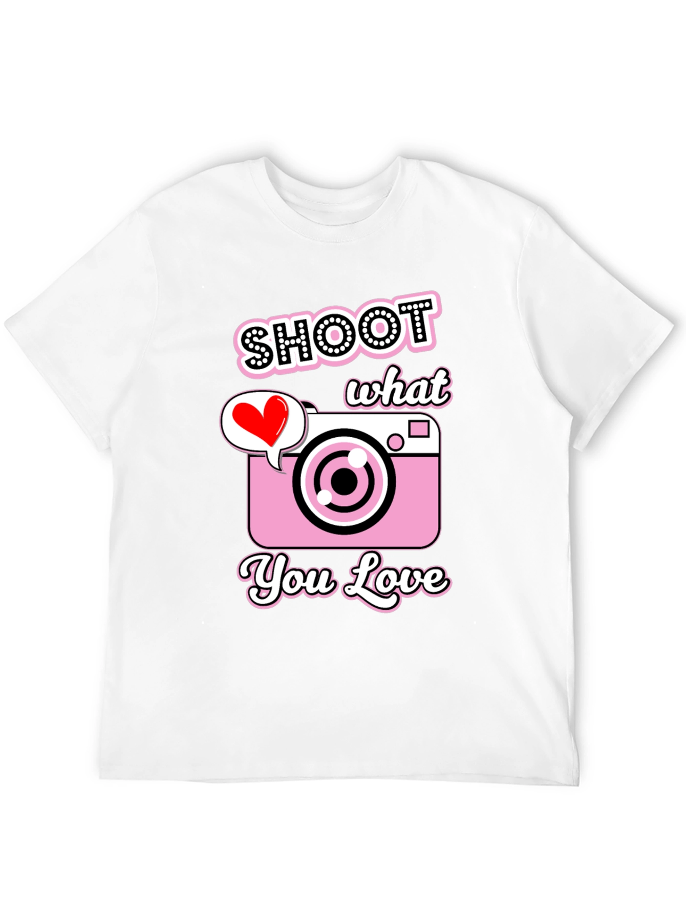 Shoot What You Love Camera Graphic Tee