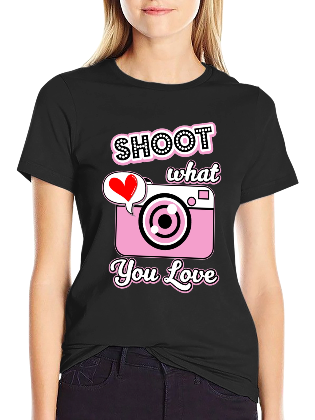 Shoot What You Love Camera Graphic Tee