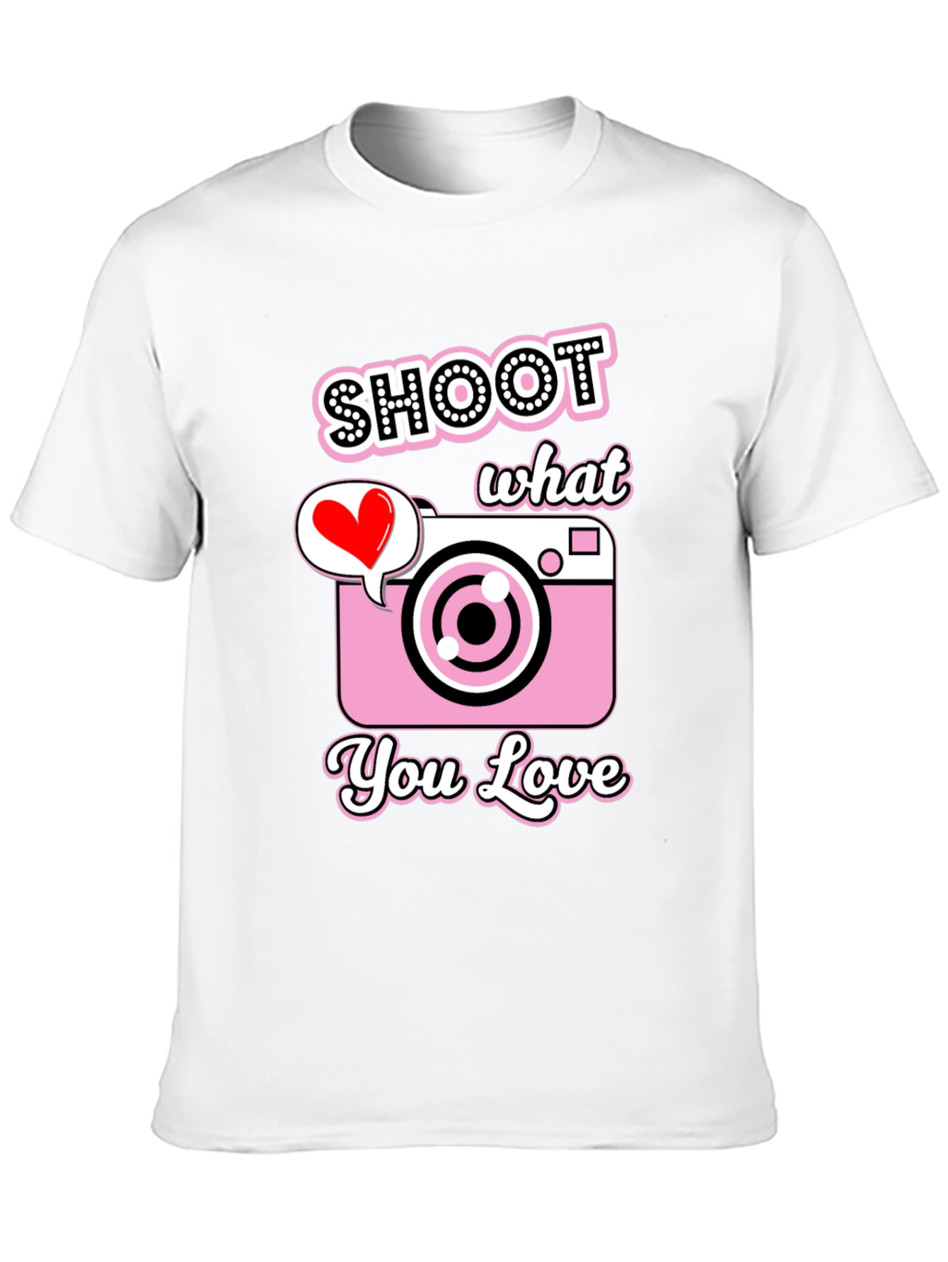 Shoot What You Love Camera Graphic Tee