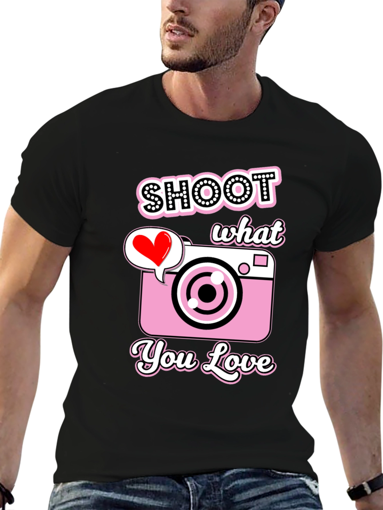 Shoot What You Love Camera Graphic Tee