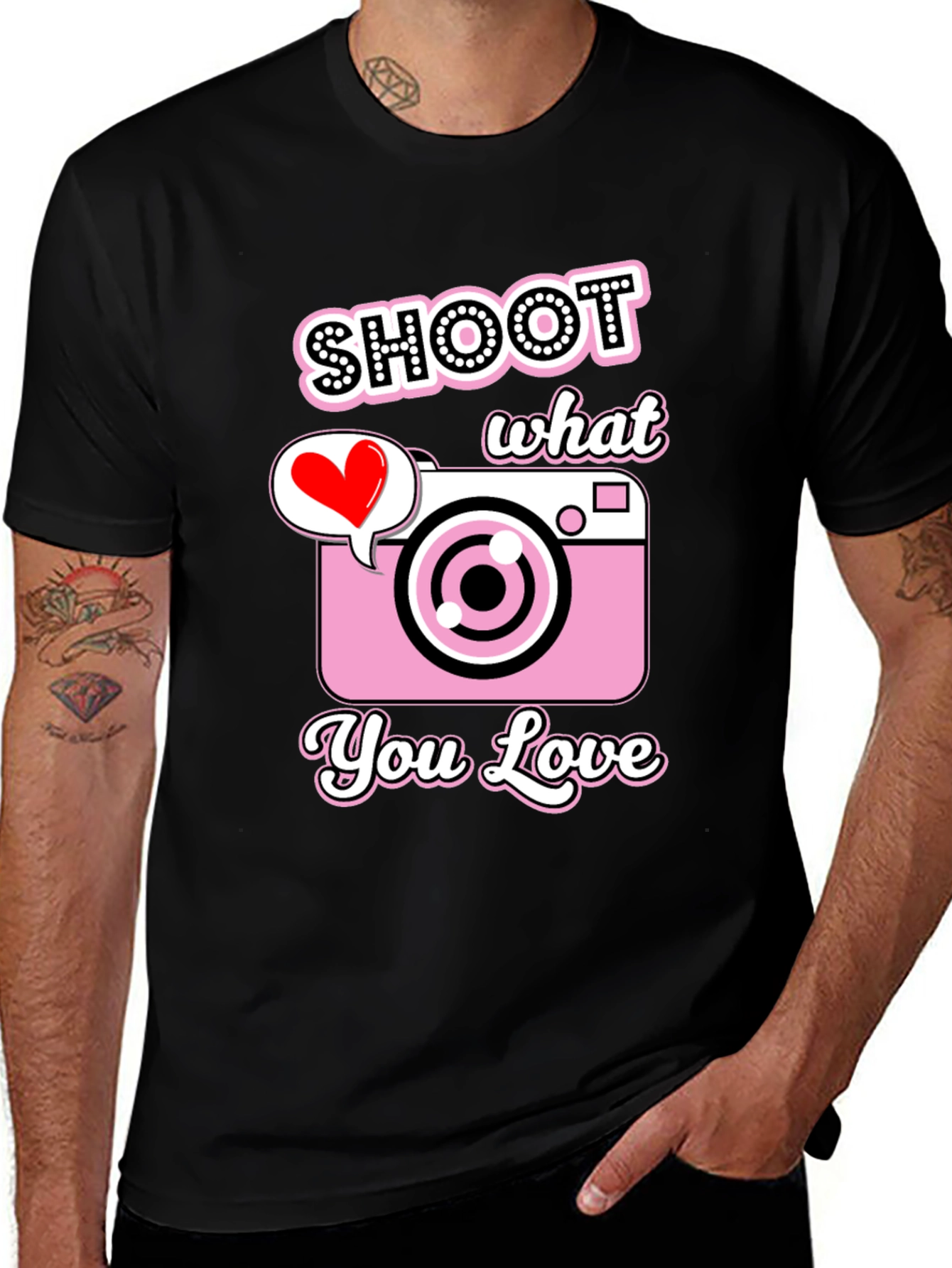 Shoot What You Love Camera Graphic Tee