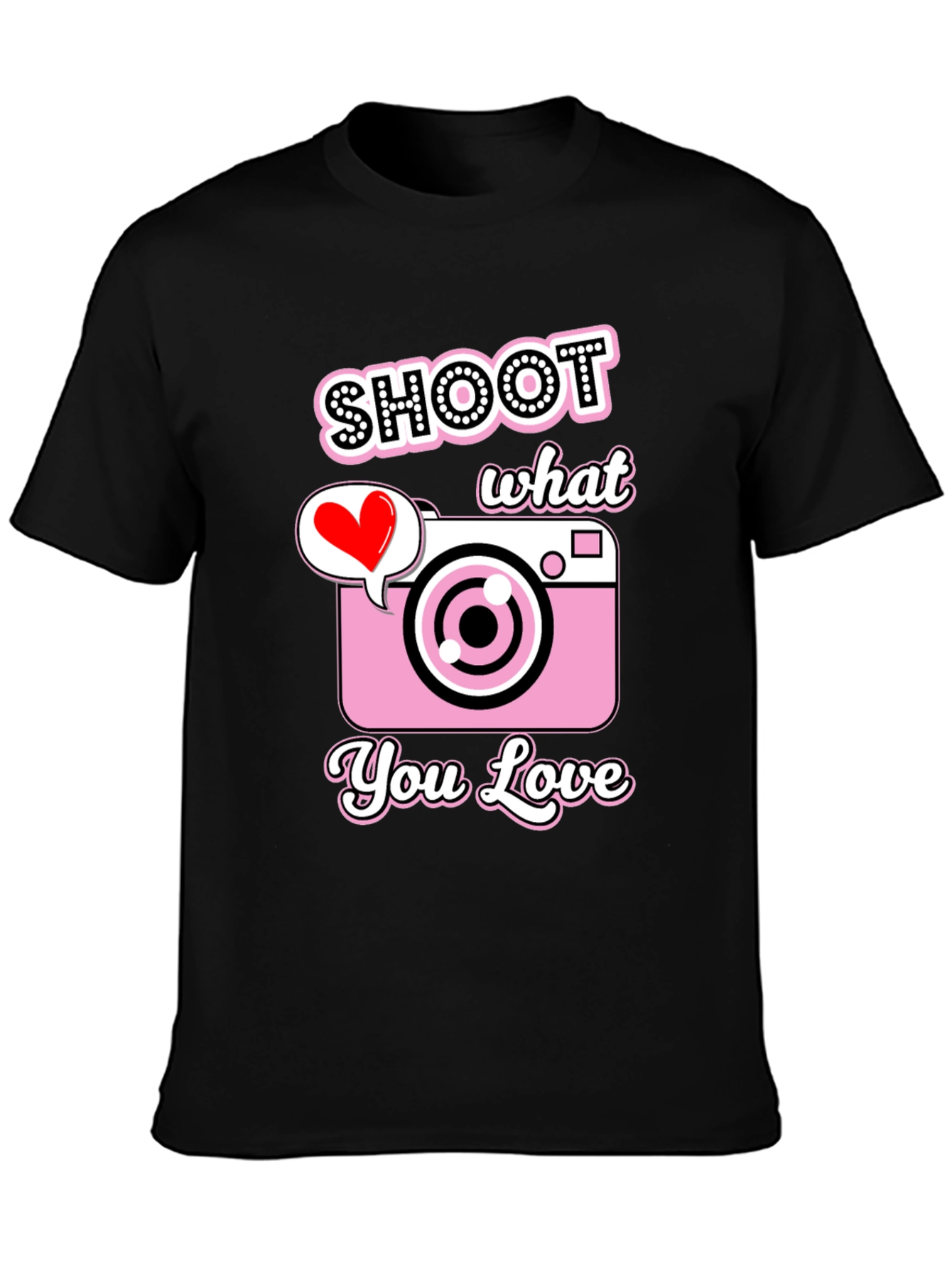 Shoot What You Love Camera Graphic Tee