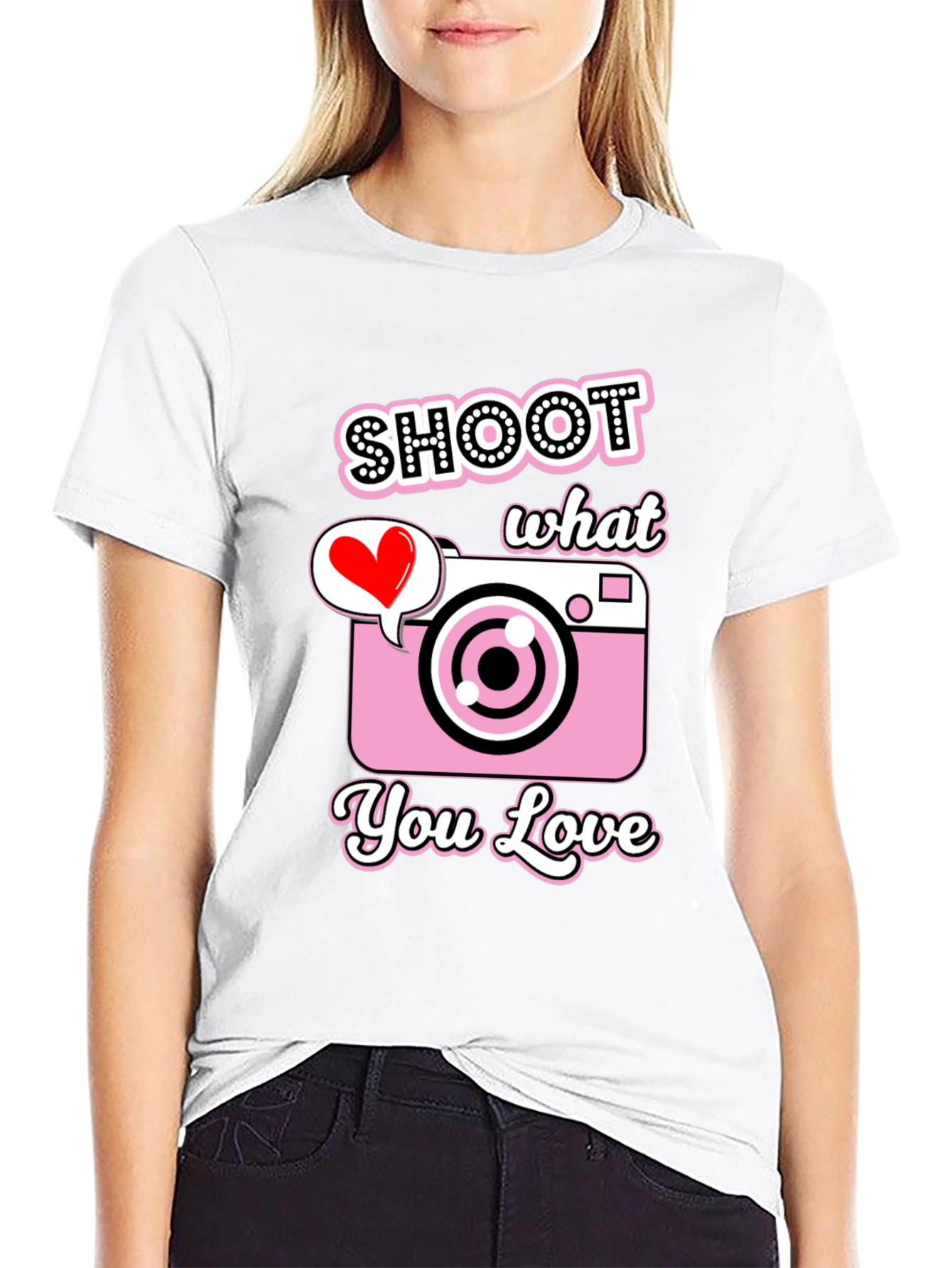 Shoot What You Love Camera Graphic Tee