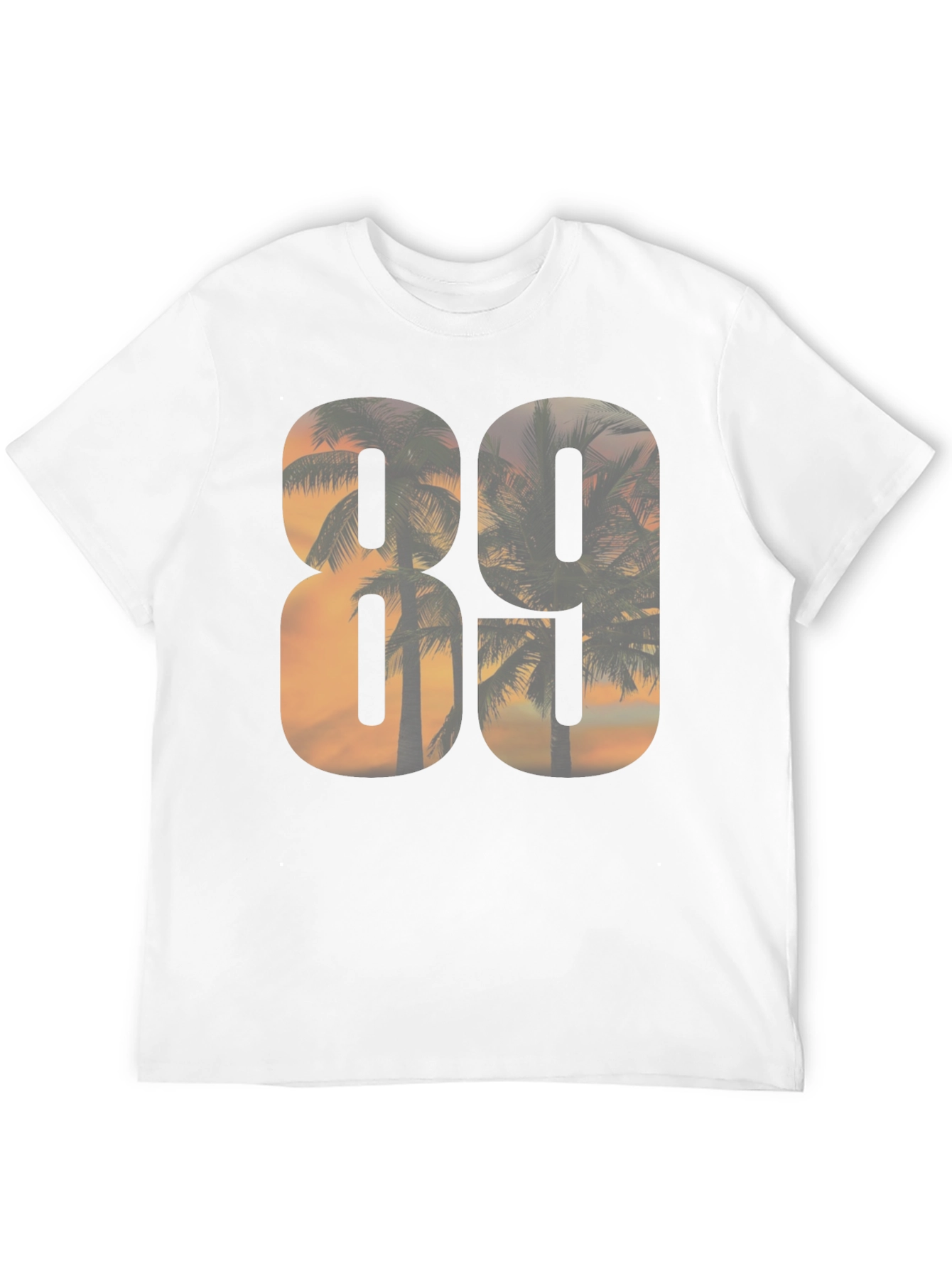 80s Sunset Palm Tree Graphic T-Shirt