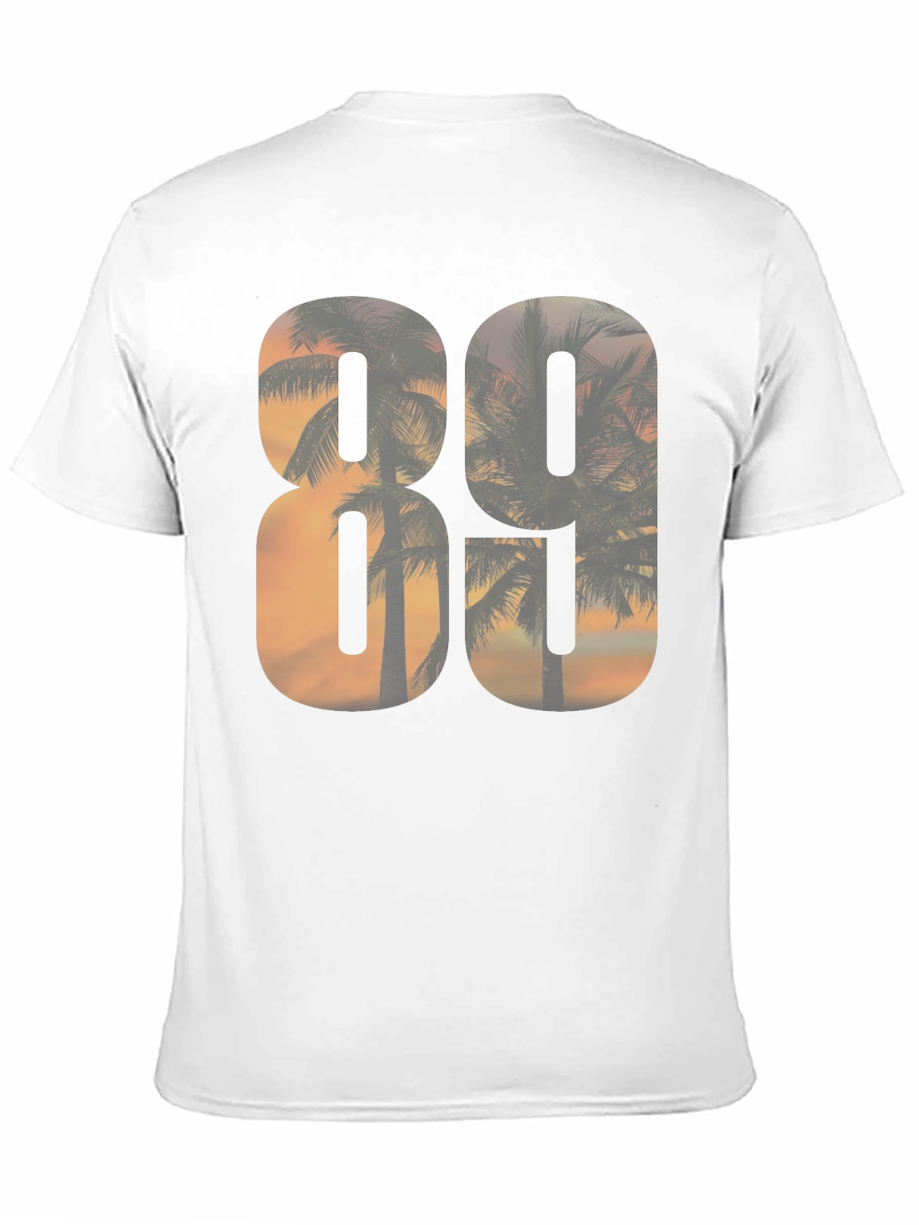 80s Sunset Palm Tree Graphic T-Shirt
