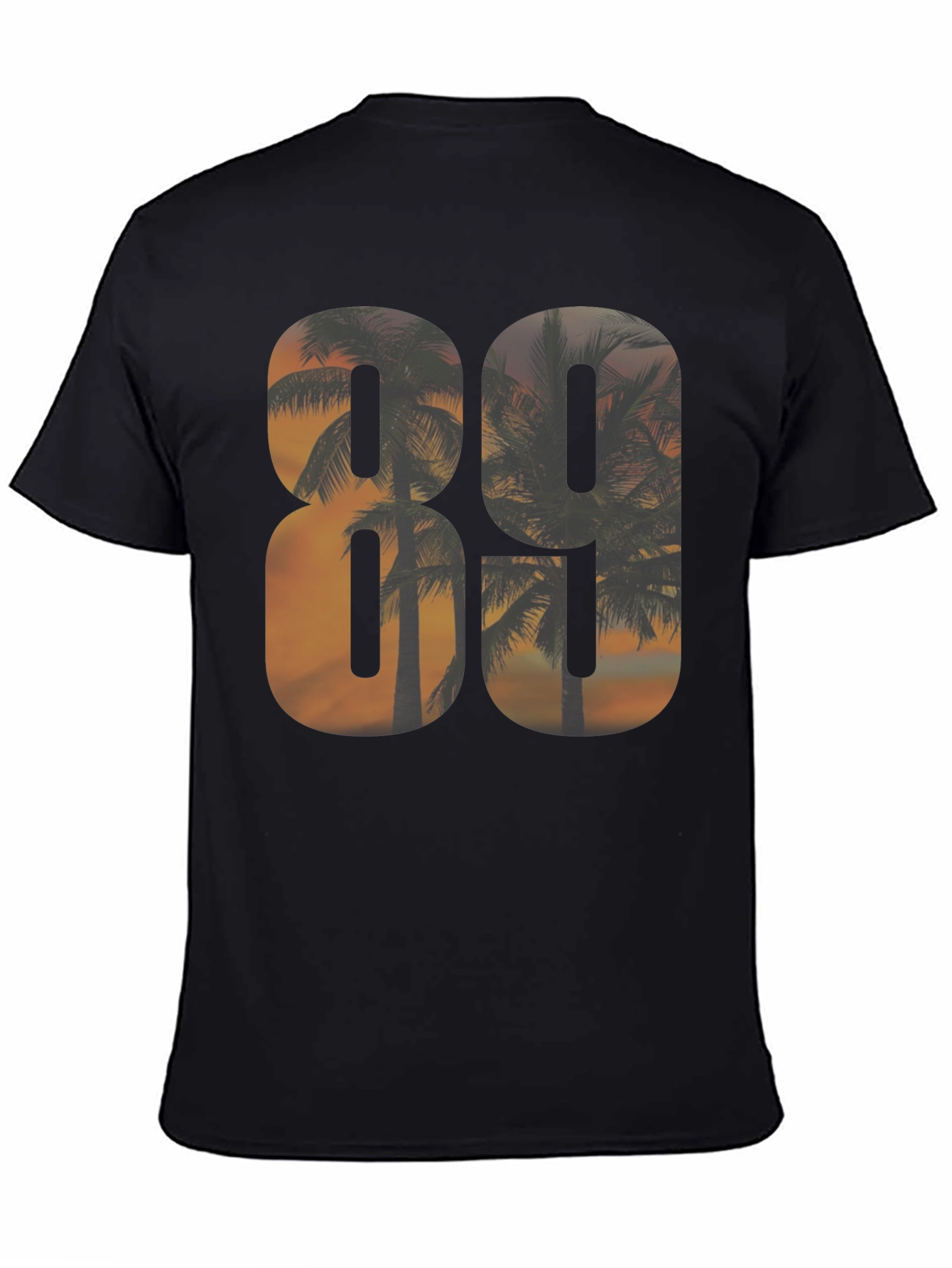 80s Sunset Palm Tree Graphic T-Shirt