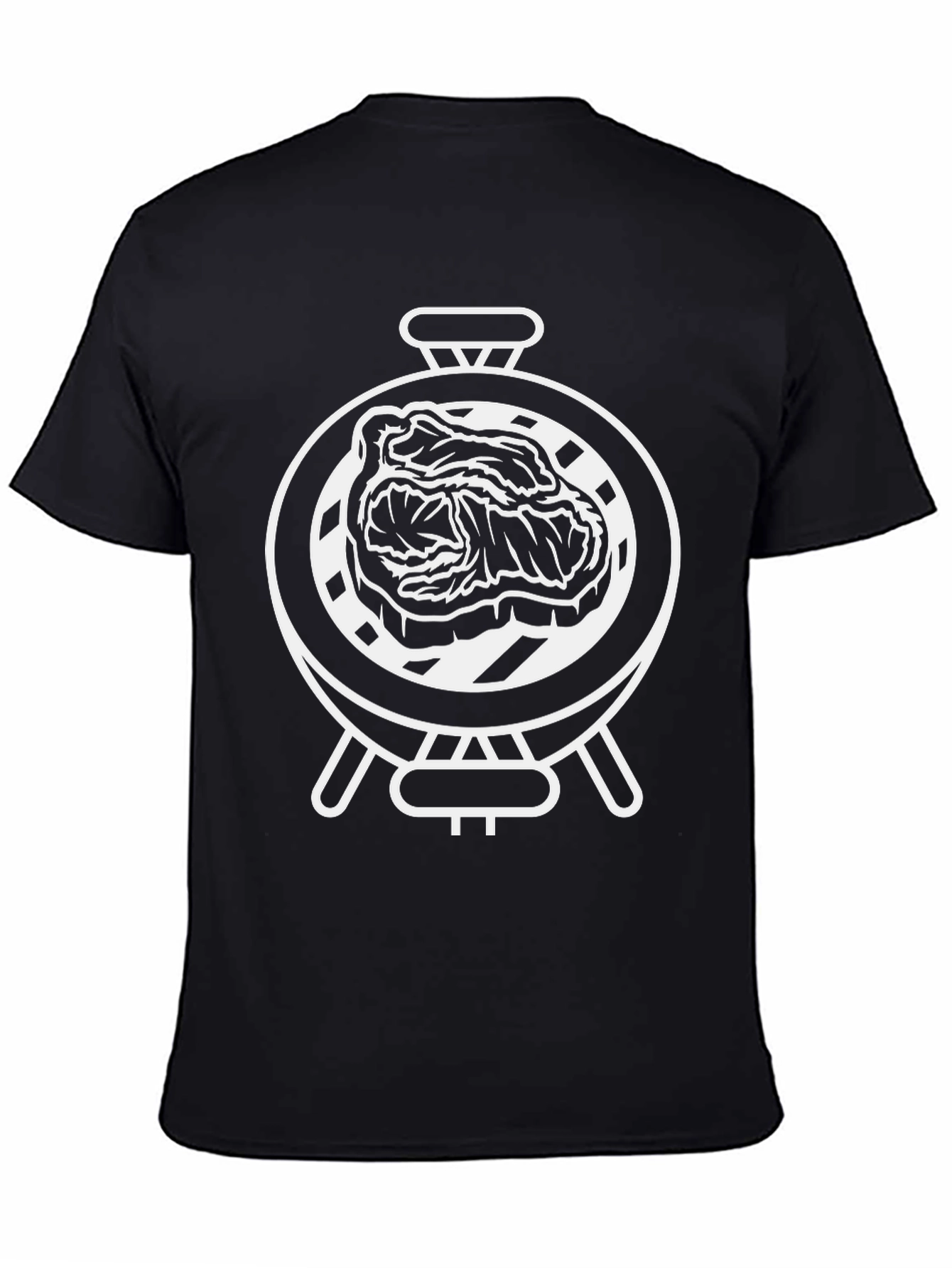 Grill Master Black T-Shirt - BBQ Meat Design