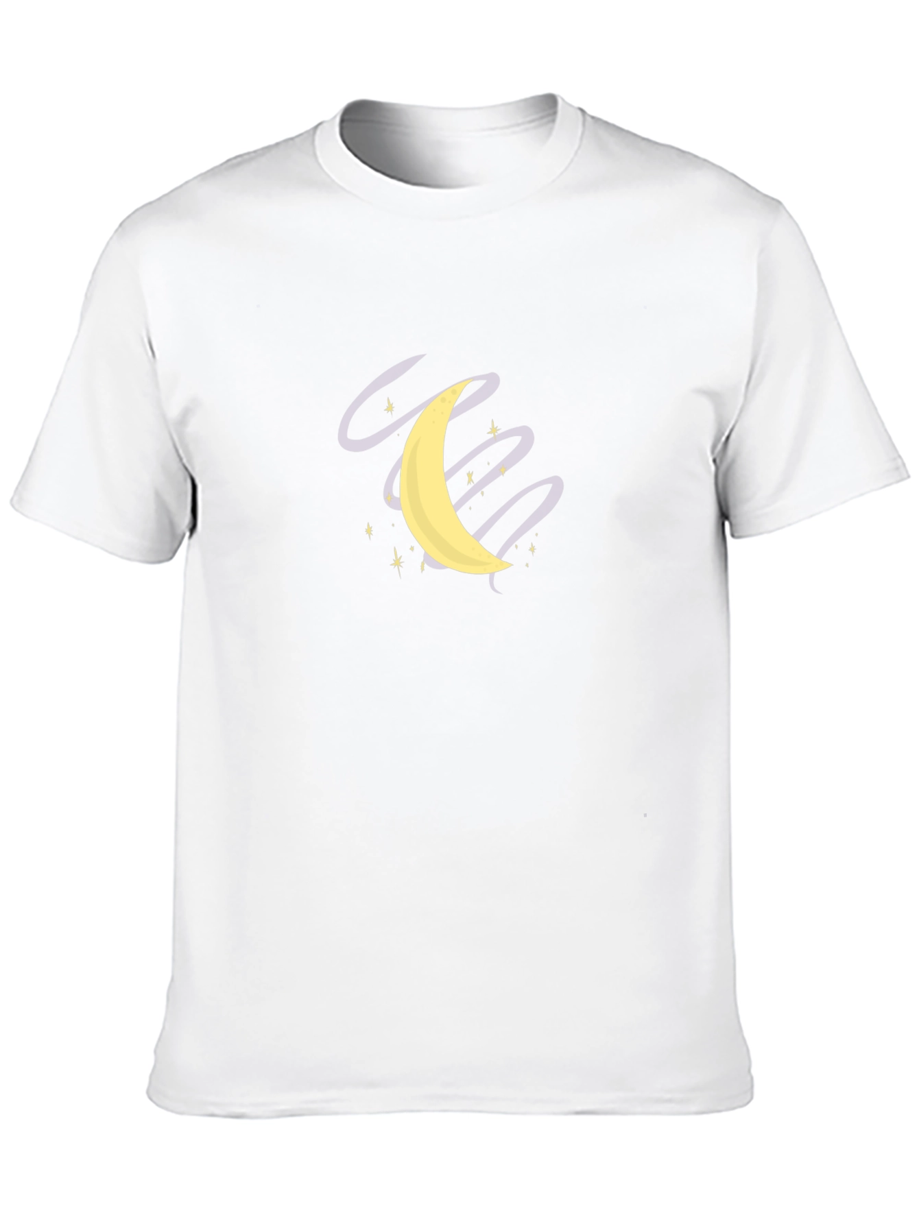Moon and Stars Graphic Black T-Shirt