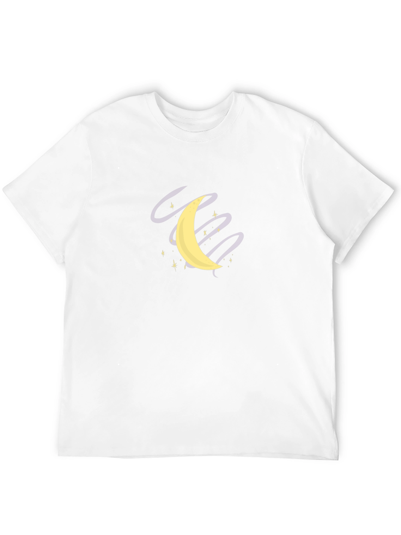 Moon and Stars Graphic Black T-Shirt
