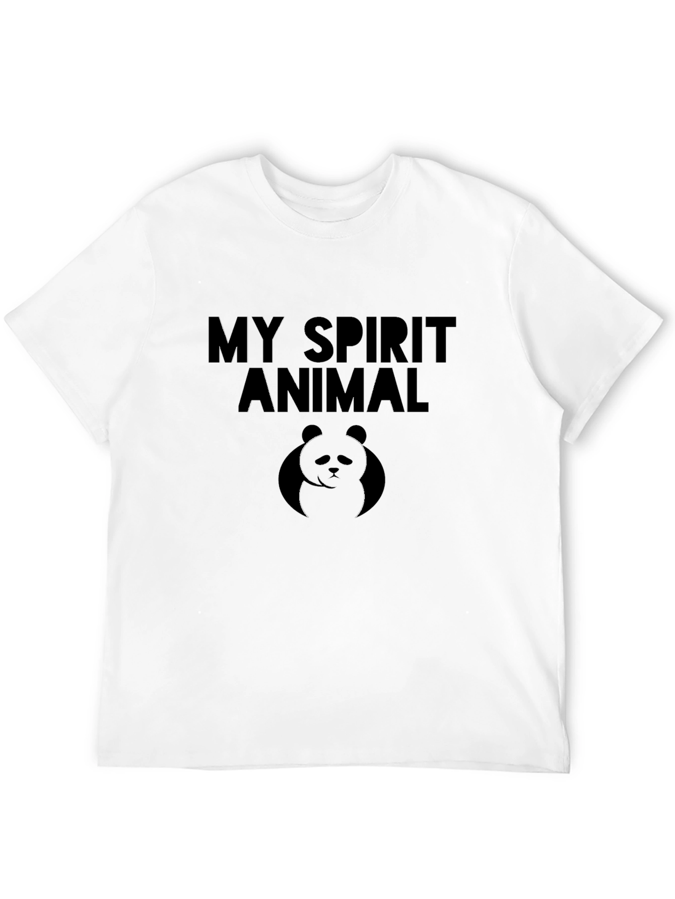 My Spirit Animal Panda Black T-Shirt